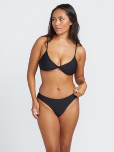 Simply Seamless V Neck Bikini Top - Black sold by Volcom