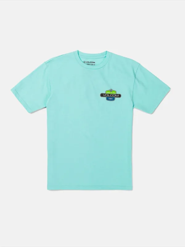 Little Boys Back Fill Short Sleeve Tee - Crete Blue sold by Volcom