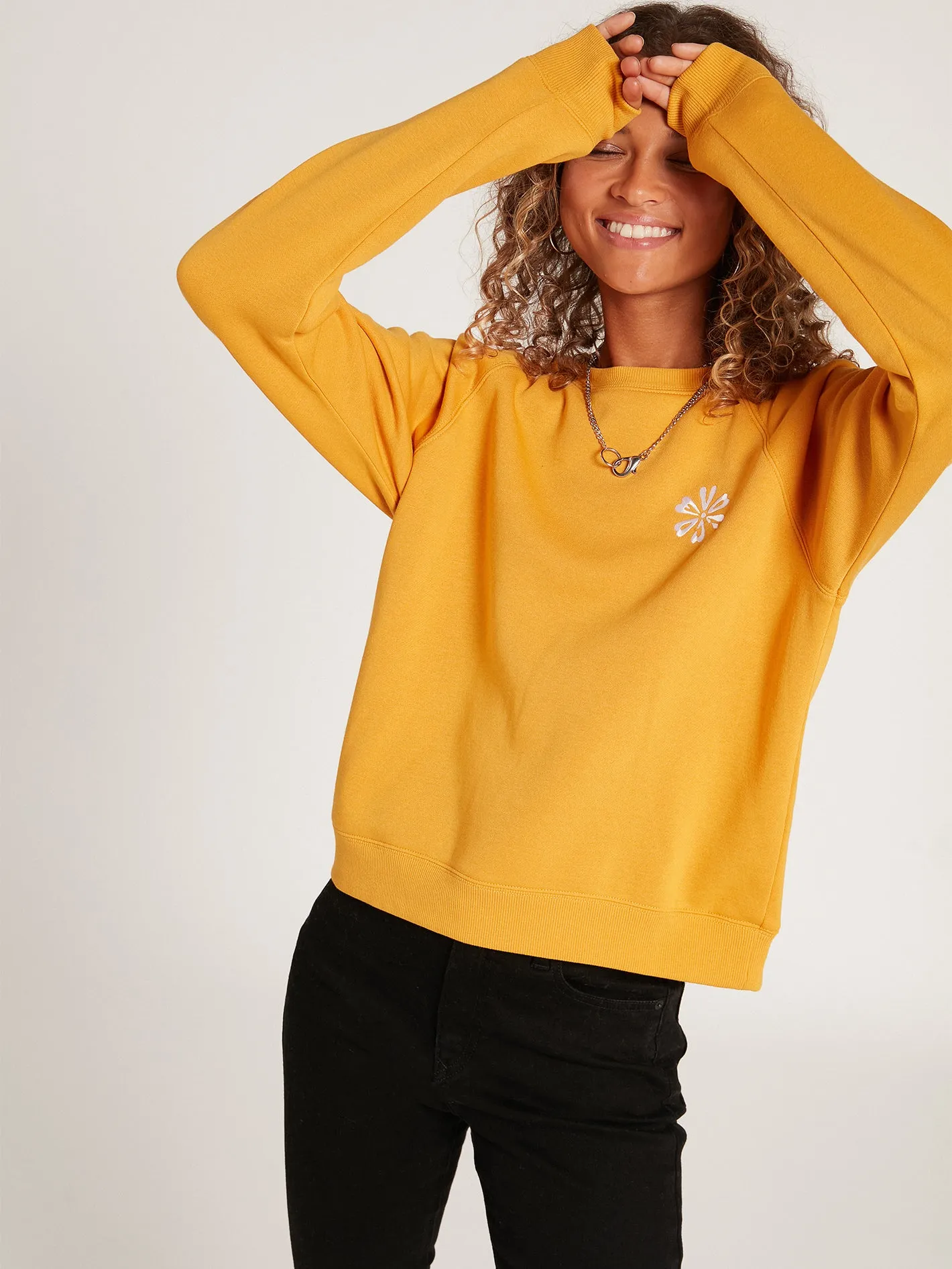 Truly Stokin Crew Sweatshirt -Vintage Gold sold by Volcom product image thumbnail 4