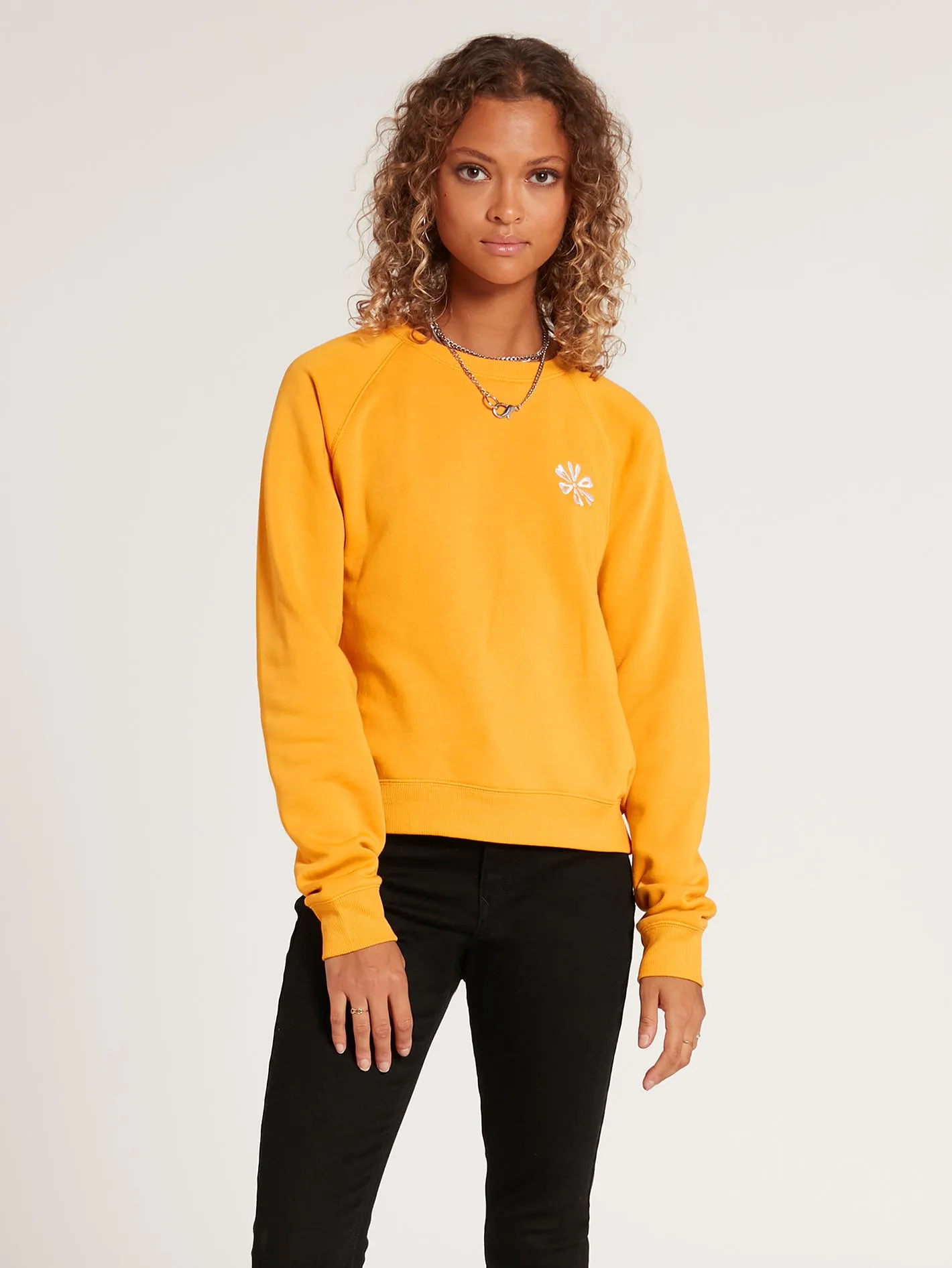Truly Stokin Crew Sweatshirt -Vintage Gold sold by Volcom