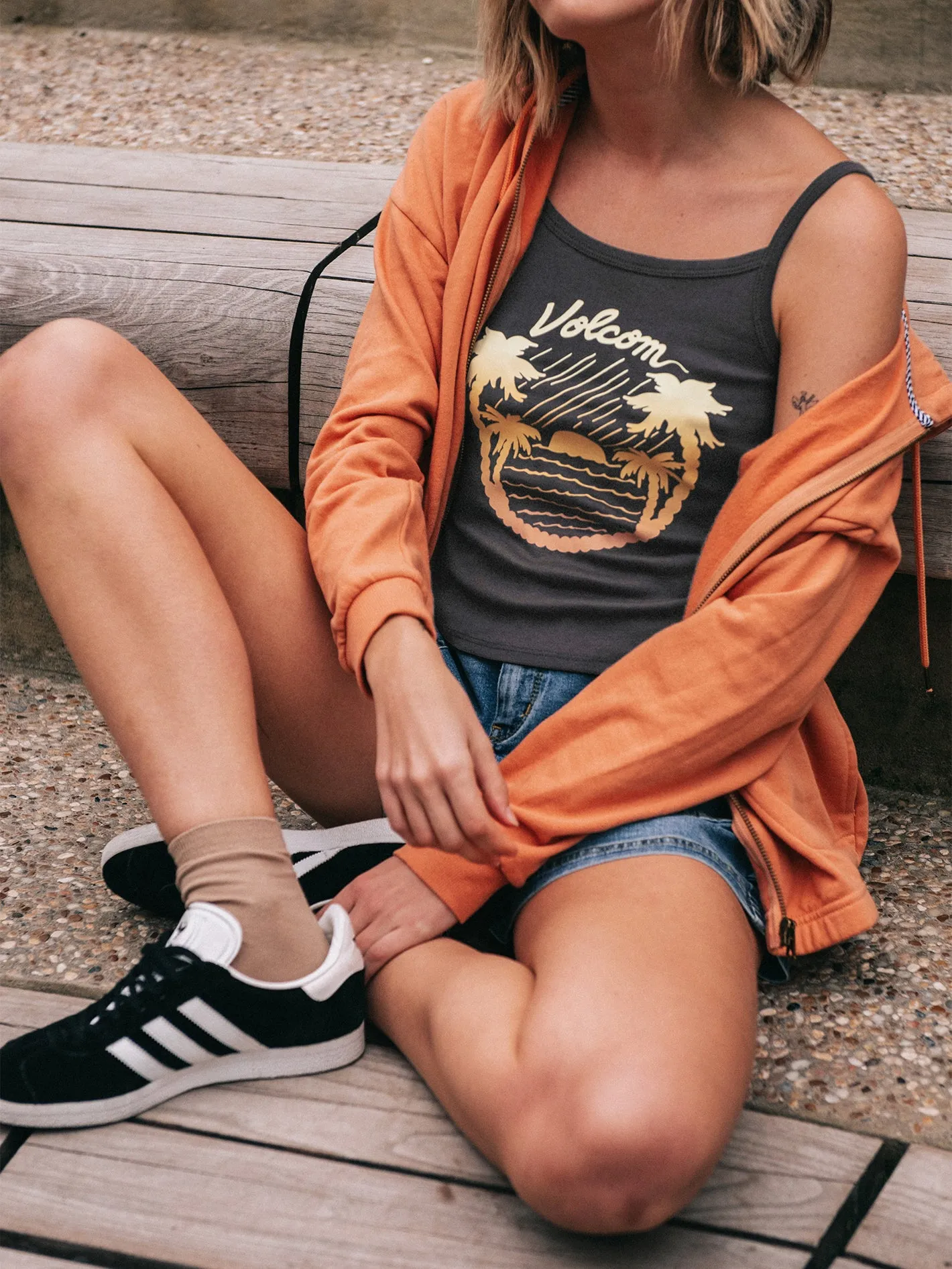 1991 Strappy Tank - Vintage Black sold by Volcom product image thumbnail 2