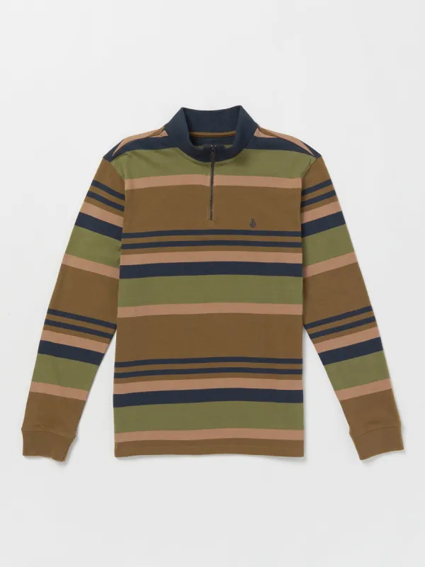Forger Long Sleeve Crew Shirt - Mud made by Volcom