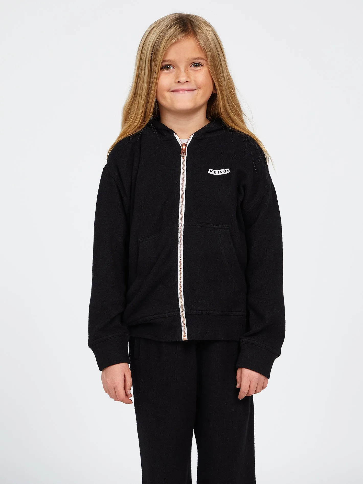 Girls Lived In Lounge Zip Up Hoodie - Black sold by Volcom