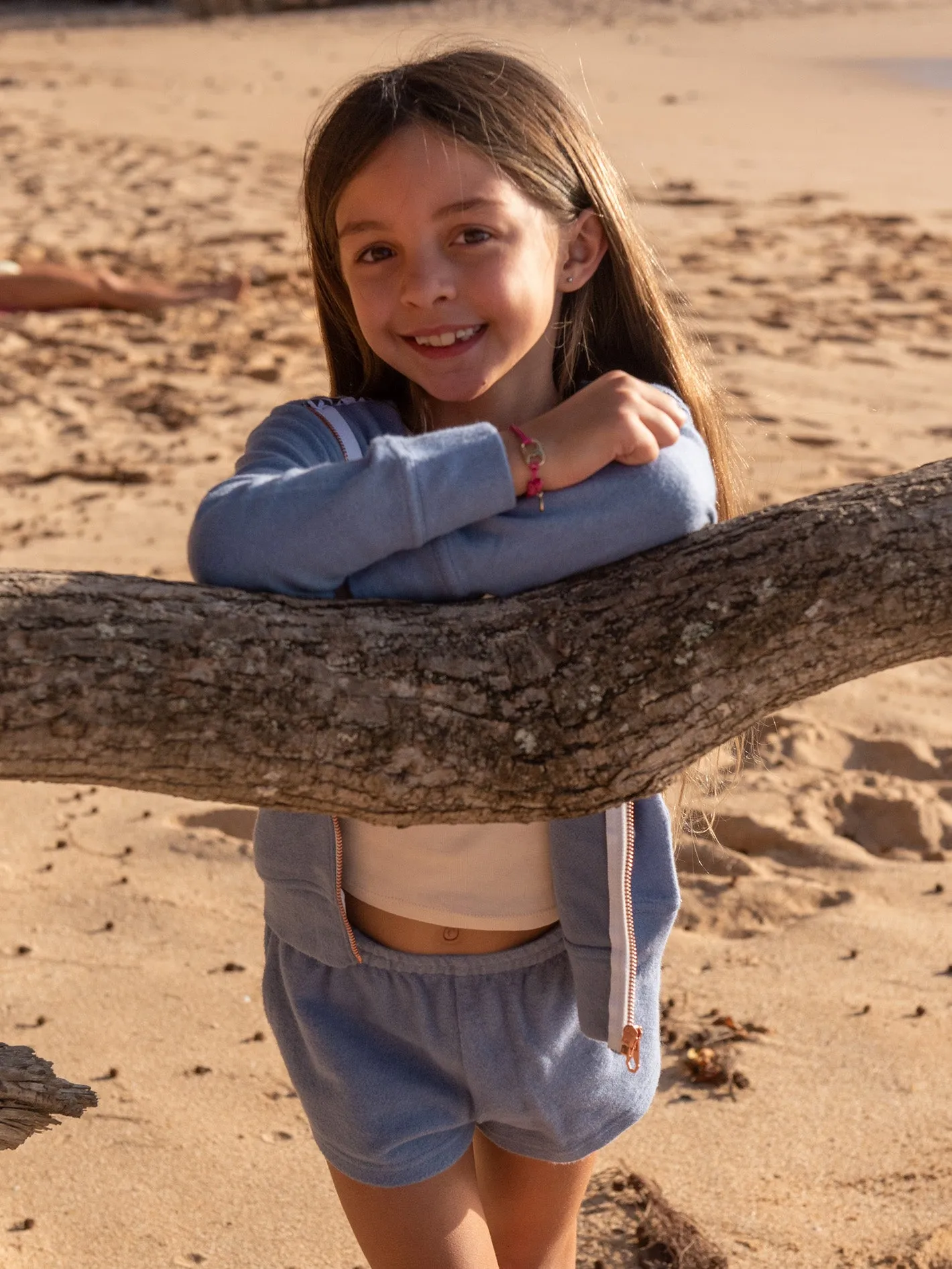 Girls Lived in Lounge Zip Fleece - Washed Blue sold by Volcom product image thumbnail 2