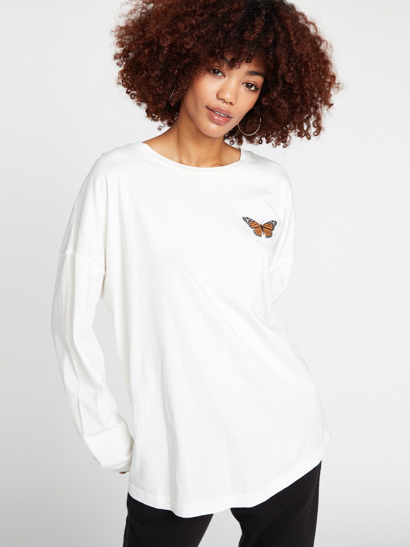 Werking Doubles Long Sleeve Tee - Star White sold by Volcom product image thumbnail 4