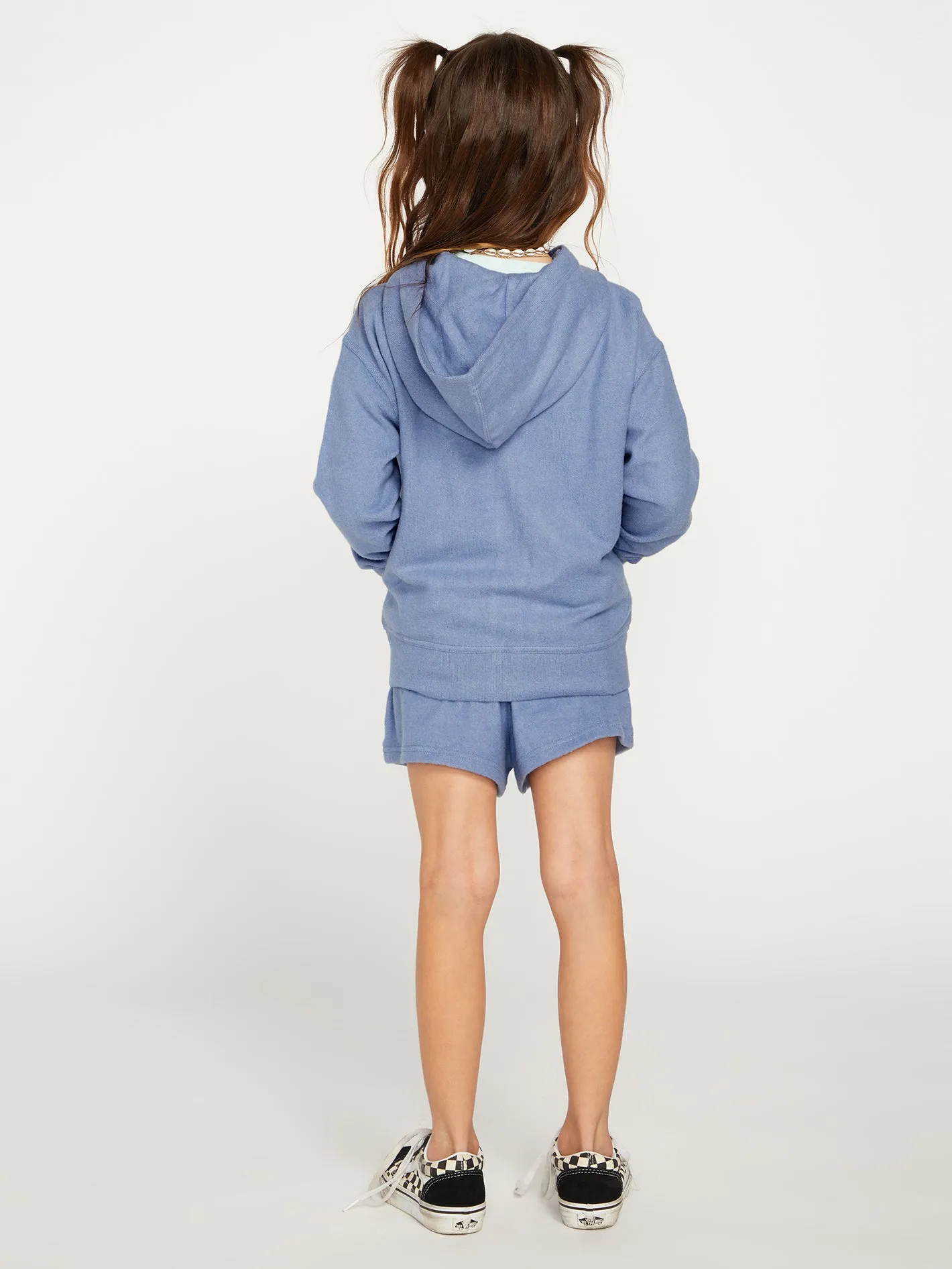 Girls Lived in Lounge Zip Fleece - Washed Blue sold by Volcom product image thumbnail 5