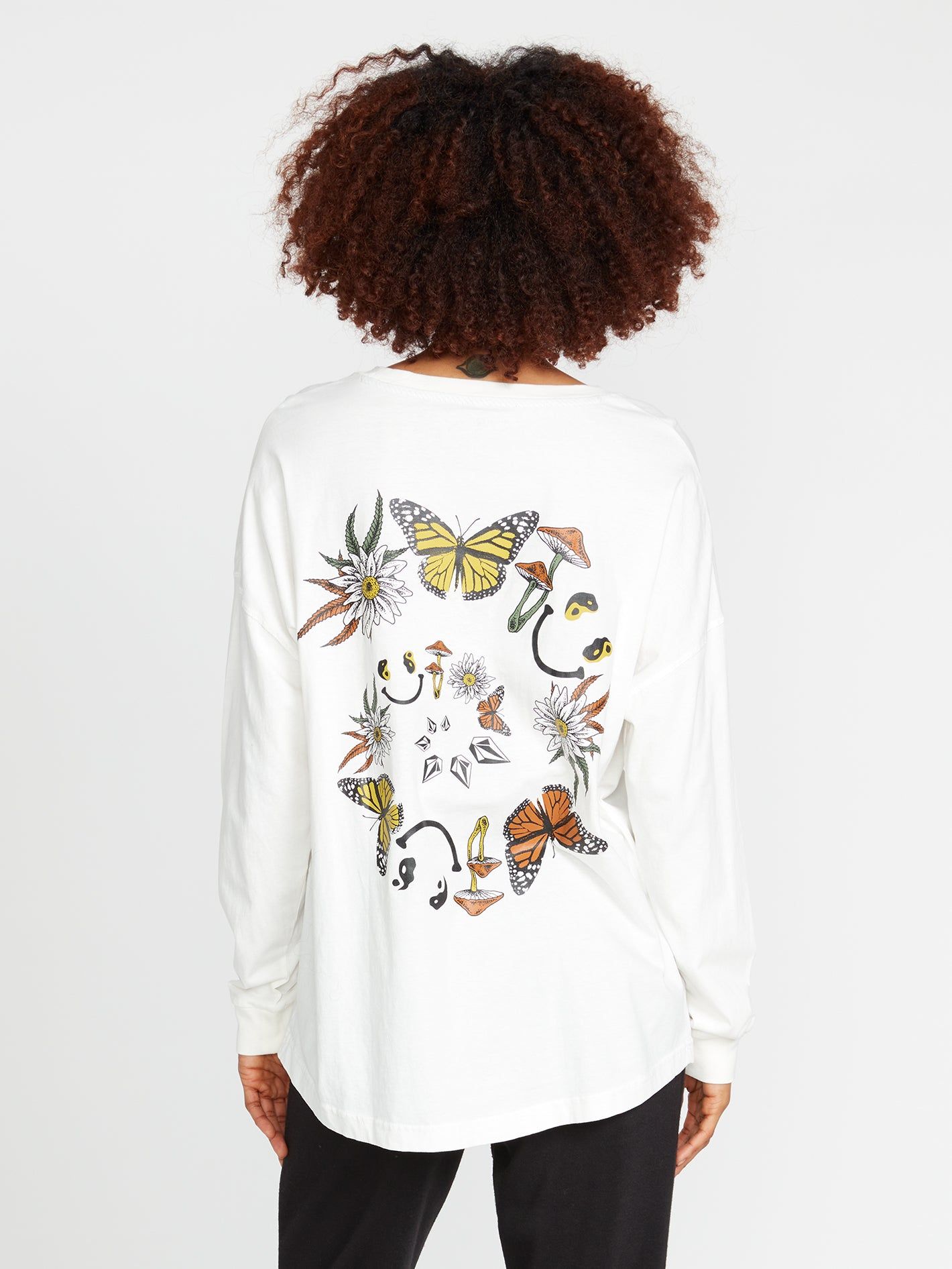 Werking Doubles Long Sleeve Tee - Star White sold by Volcom product image thumbnail 5