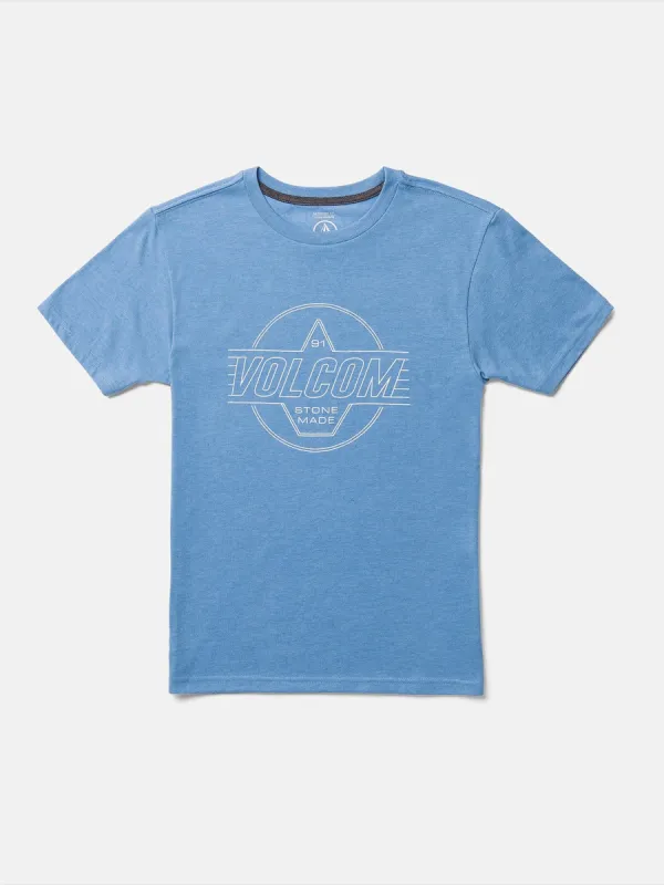 Little Boys Stone Liner Short Sleeve Tee - Blue Bird Heather sold by Volcom