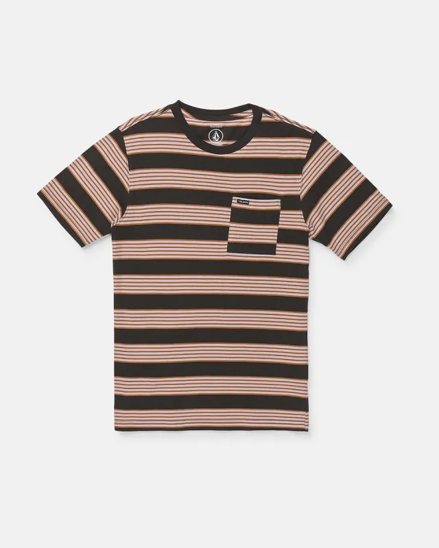 Big Boys Swingstone Short Sleeve Shirt - Black sold by Volcom