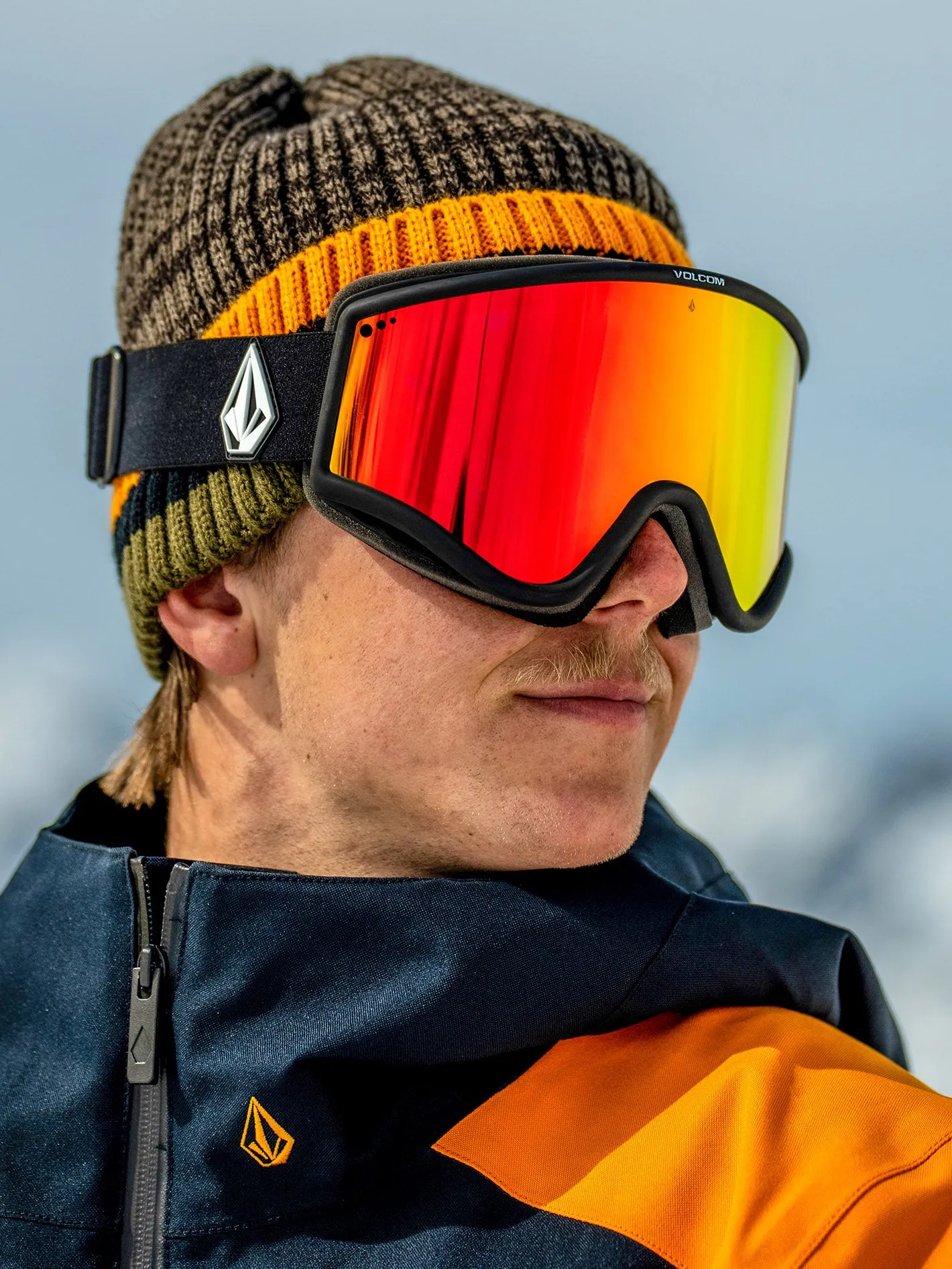 Yae Goggle - Matte Black / Red Chrome+Bonus Lens sold by Volcom