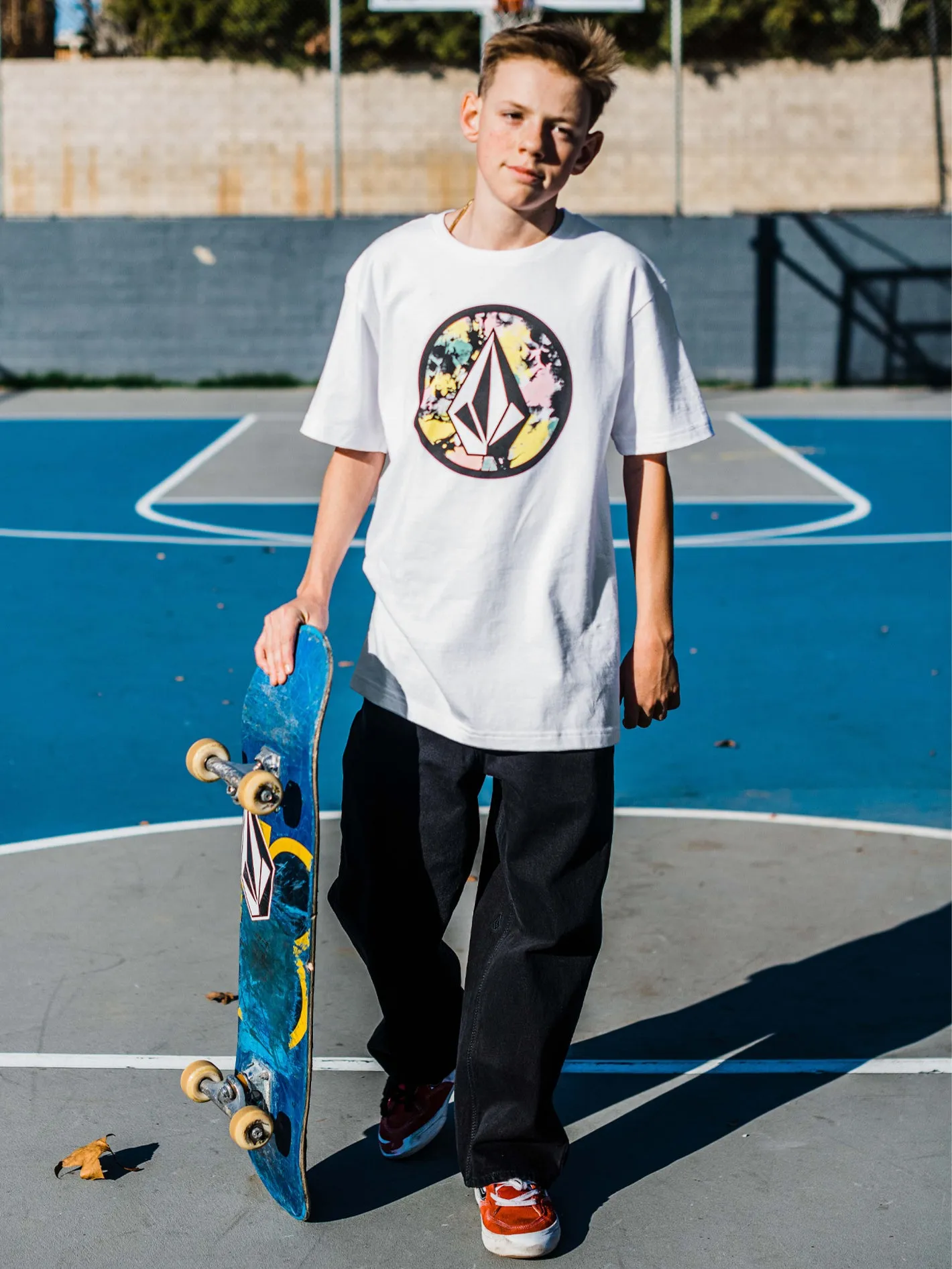 Big Boys Circle Stone Short Sleeve Tee - White sold by Volcom