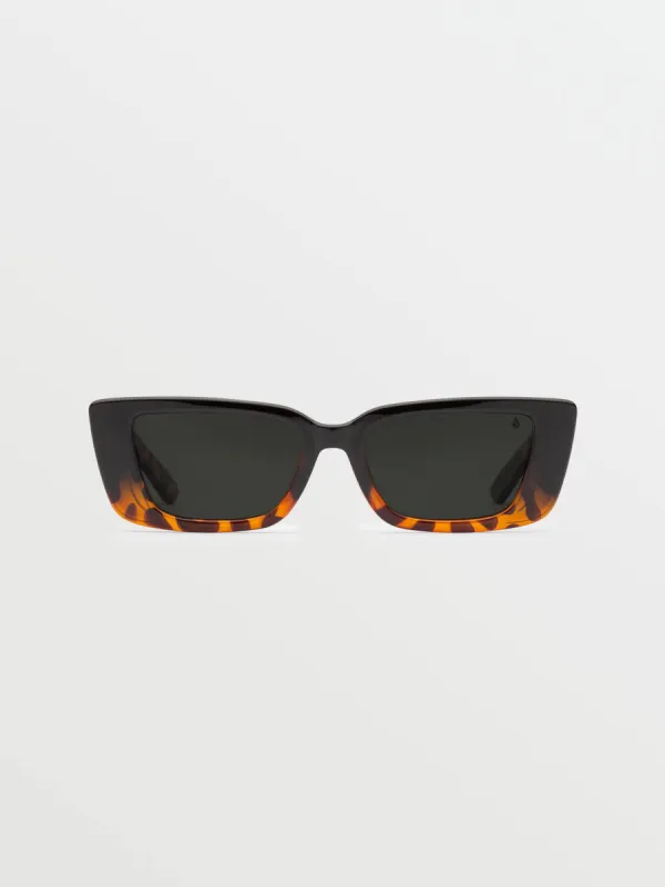 Strange Land Sunglasses - Gloss Darkside/Gray Polar sold by Volcom