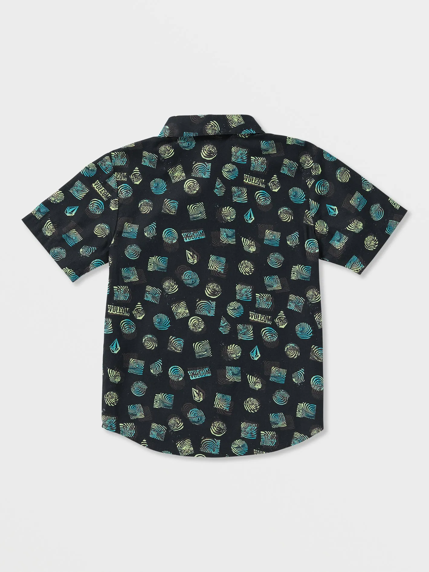 Little Boys Warbler Short Sleeve Woven Shirt - Black sold by Volcom product image thumbnail 2