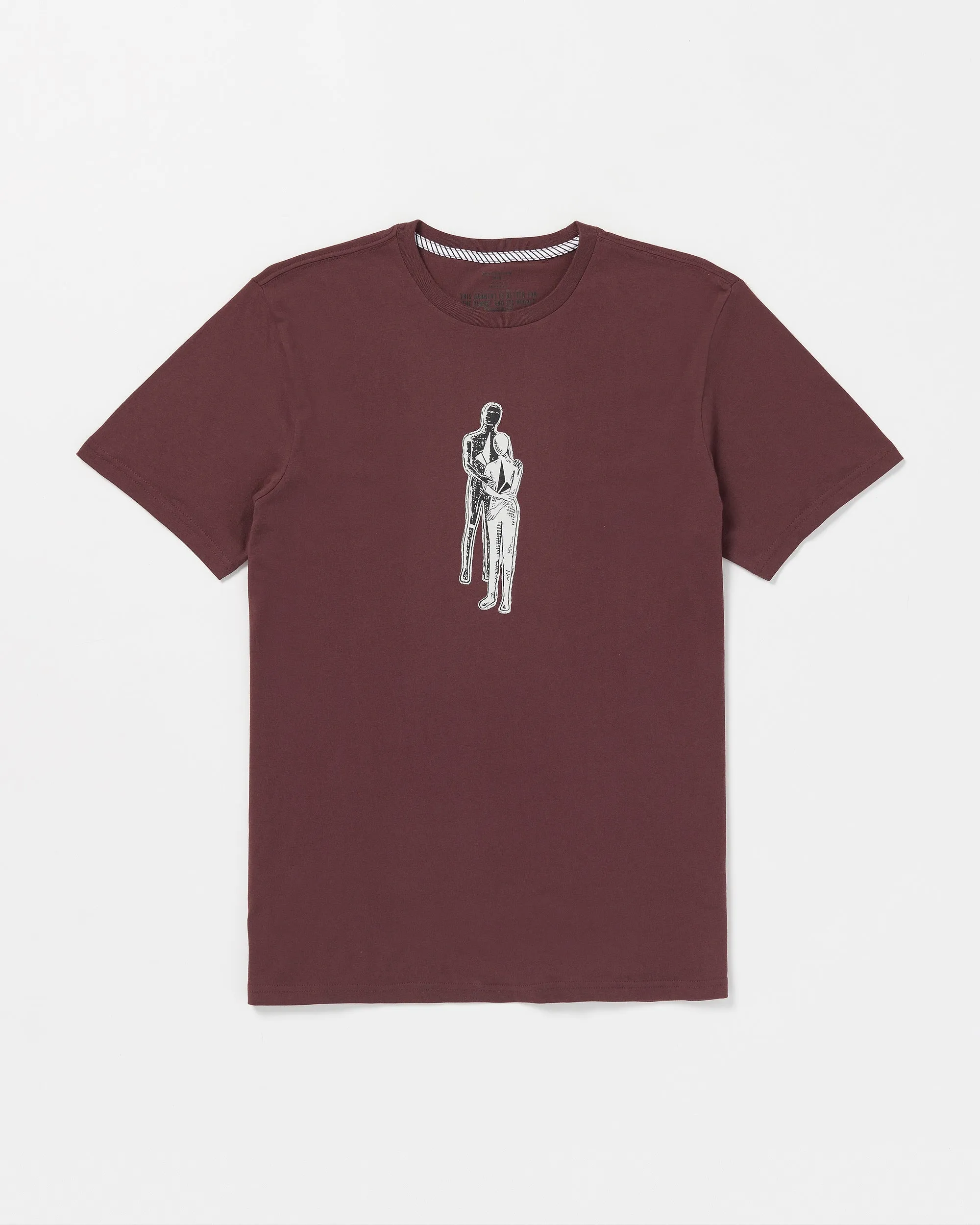 Held Short Sleeve Tee - Merlot sold by Volcom product image thumbnail 2