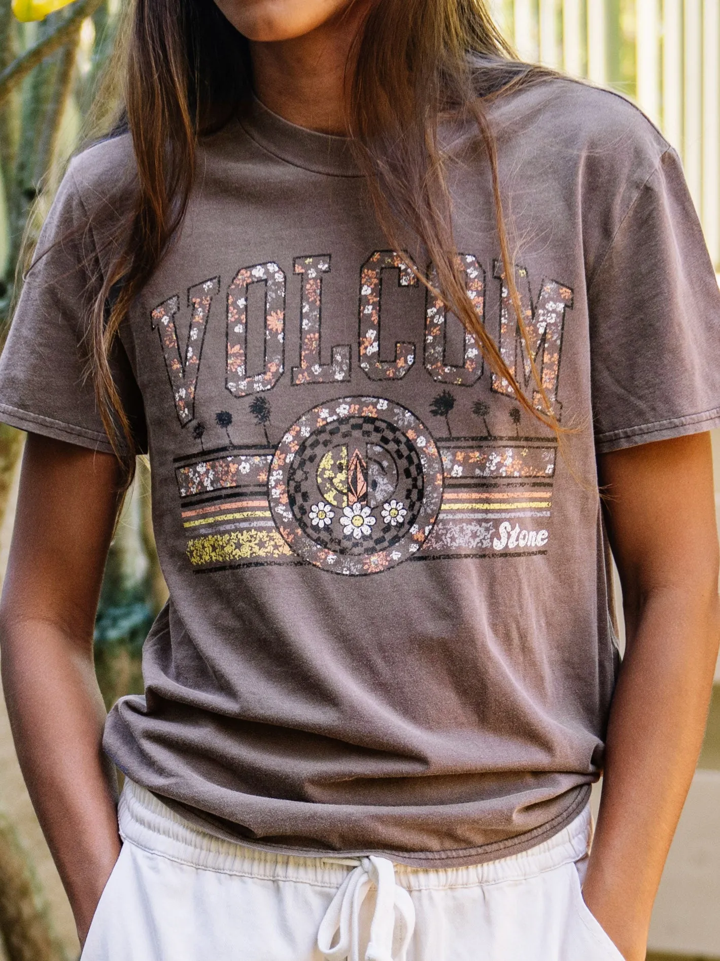 Lock It Up Short Sleeve Tee - Slate Grey sold by Volcom