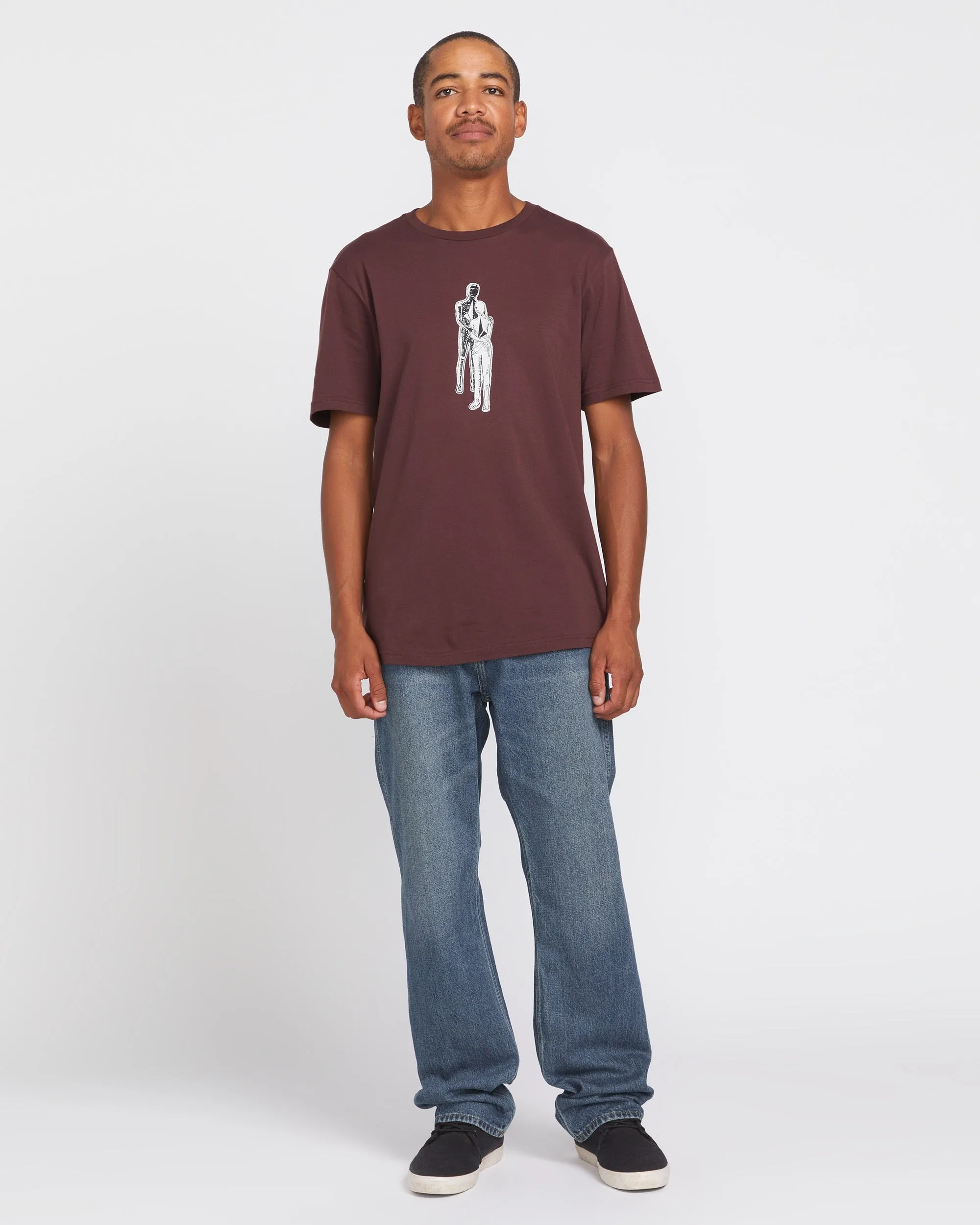 Held Short Sleeve Tee - Merlot sold by Volcom product image thumbnail 4