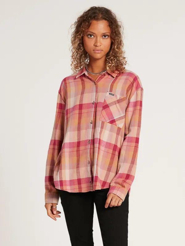 Plaid to Meet U Long Sleeve Flannel - Auburn sold by Volcom