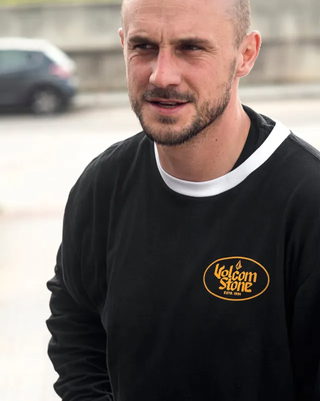 Cognac Long Sleeve Tee - Black sold by Volcom