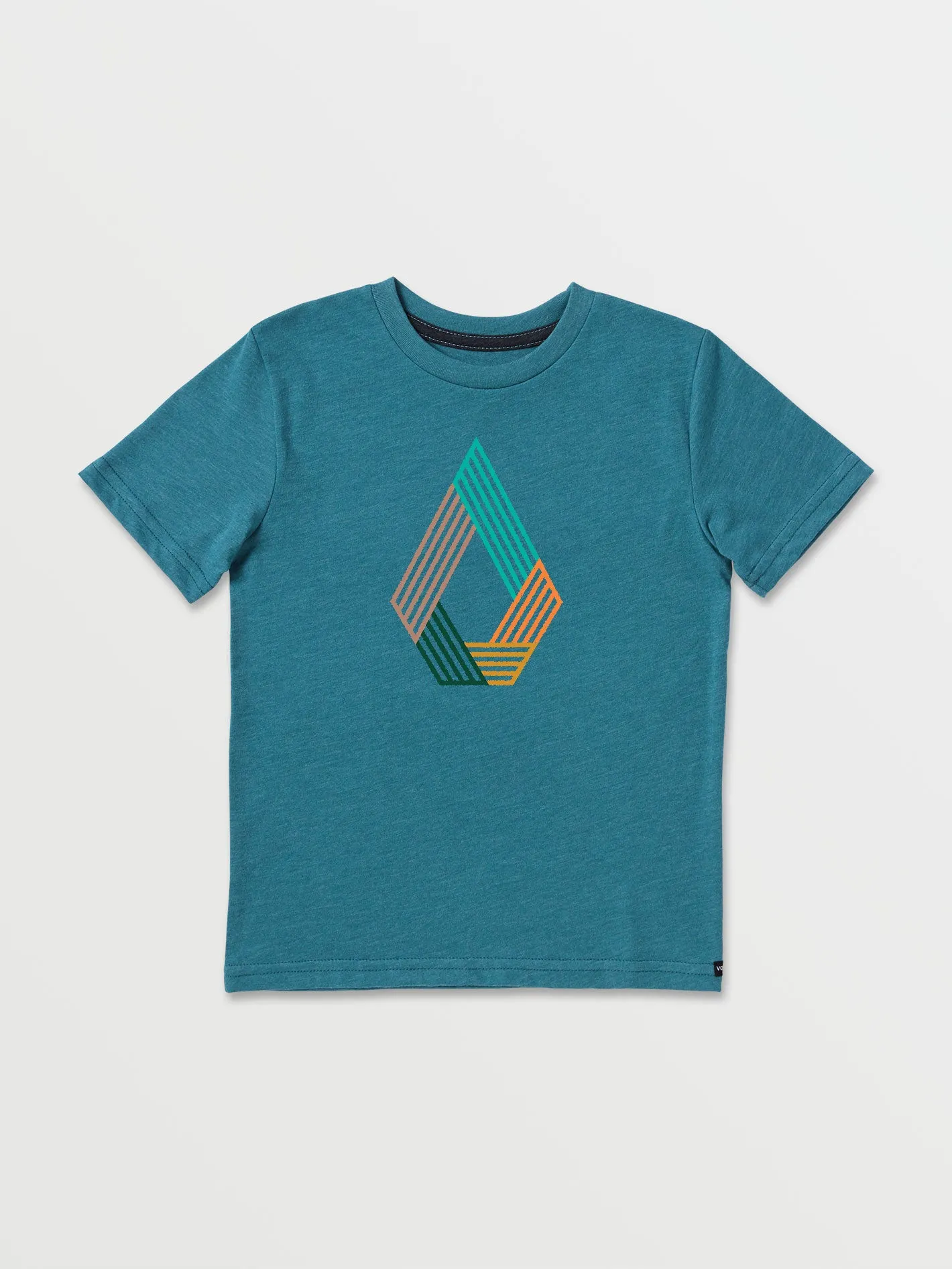 Little Boys Volcom Says Short Sleeve Tee - Mosaic Blue Heather sold by Volcom