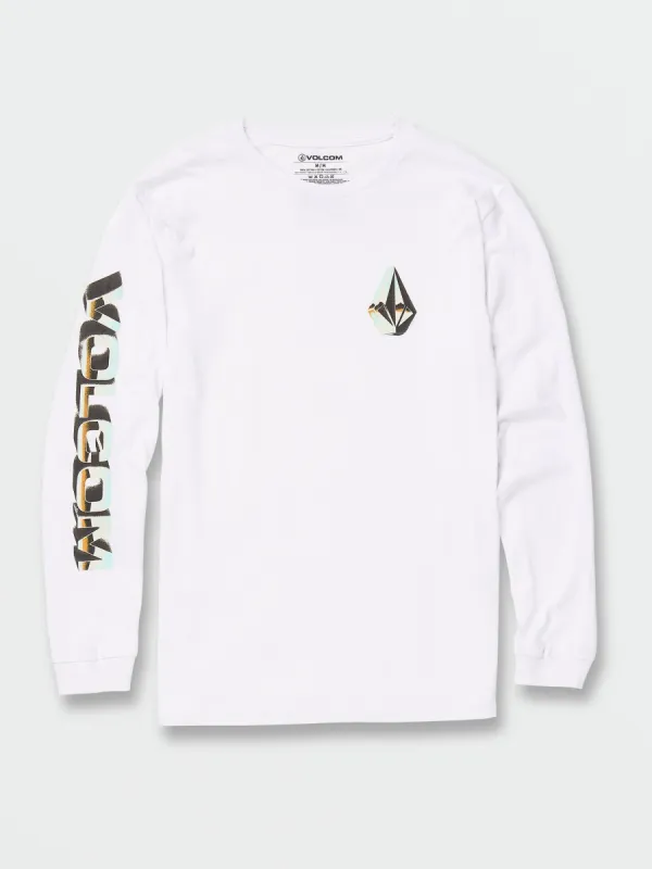 Chrome Stone Long Sleeve Tee - White sold by Volcom