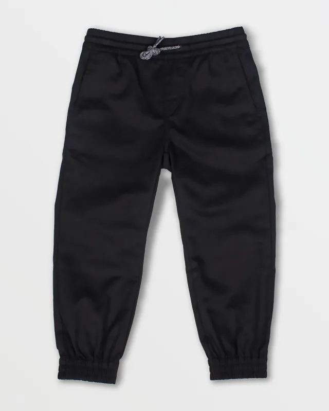Little Boys Frickin Slim Joggers - Black sold by Volcom