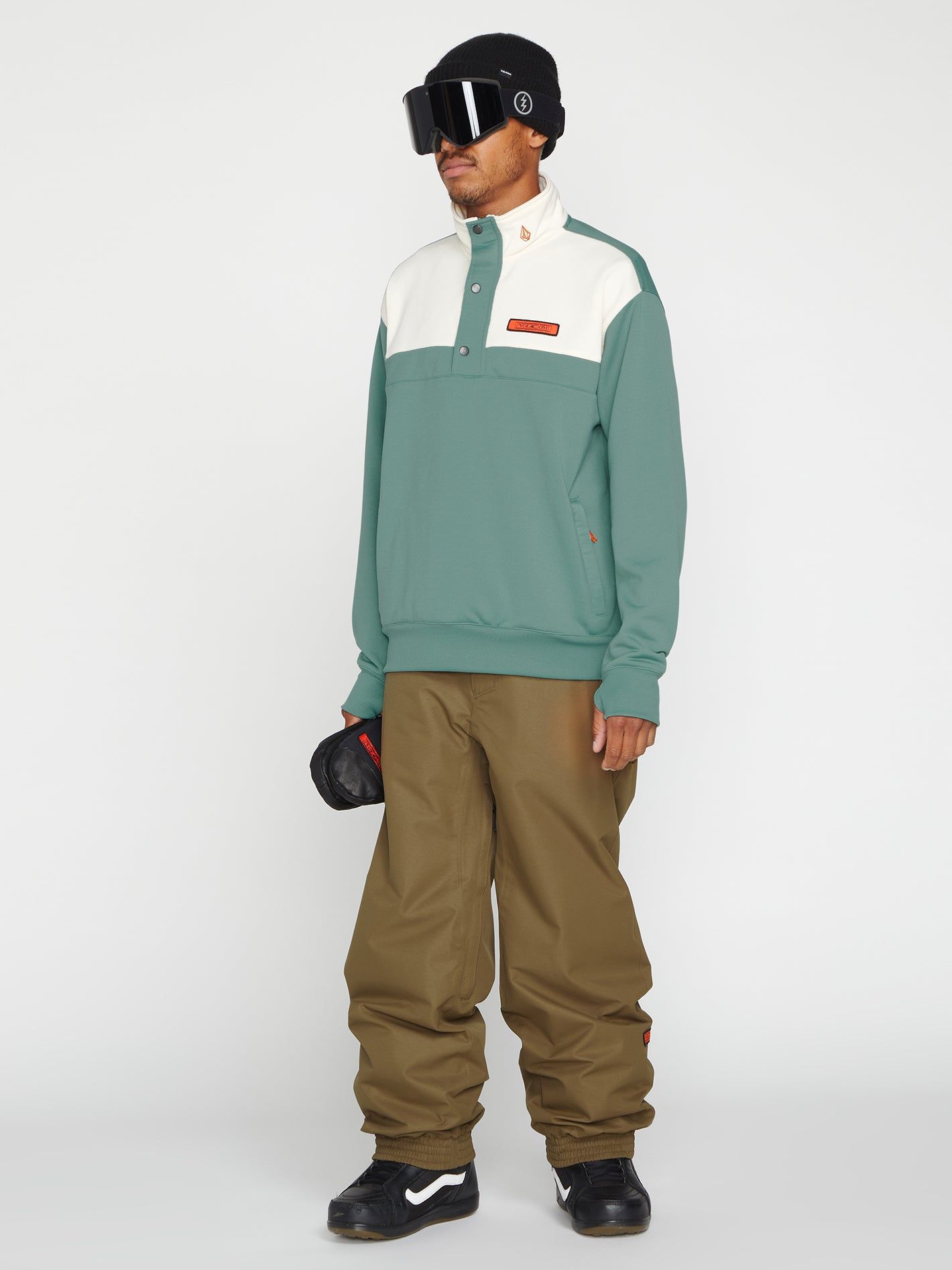 Mens She Crew Fleece - Sage (2022) sold by Volcom product image thumbnail 4