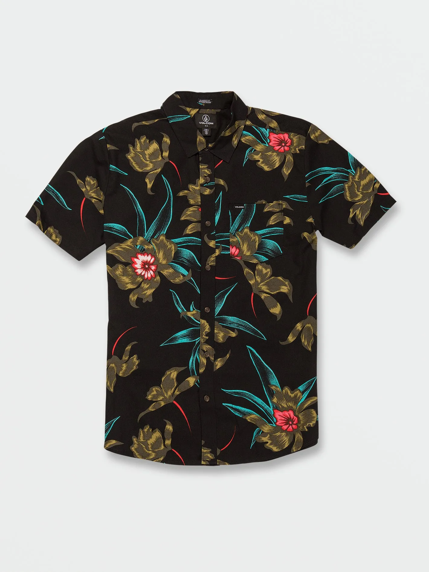 Island Time Short Sleeve Shirt - Black Combo sold by Volcom product image thumbnail 3