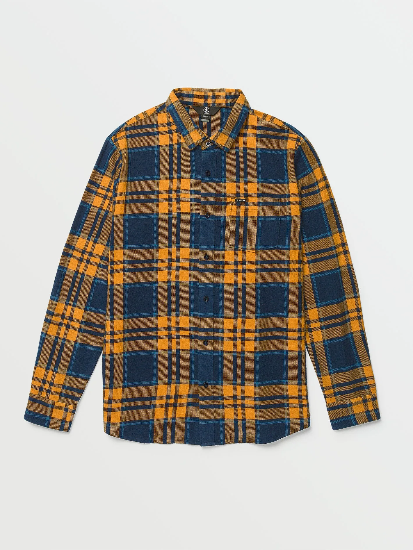 Leland Long Sleeve Flannel - Navy Print sold by Volcom