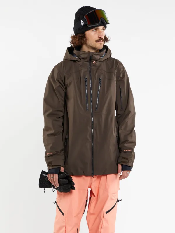 Mens Guch Stretch Gore Jacket - Brown sold by Volcom