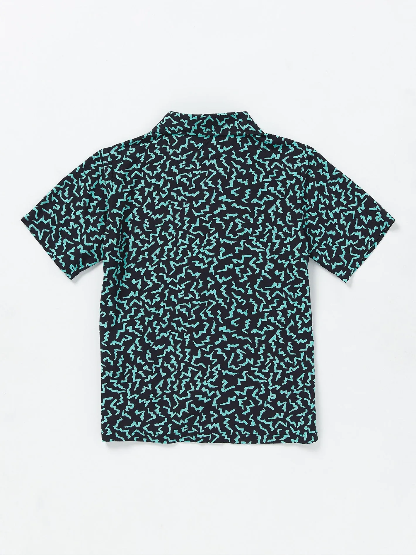 Little Boys Asphalt Beach Short Sleeve Shirt - Black sold by Volcom product image thumbnail 4
