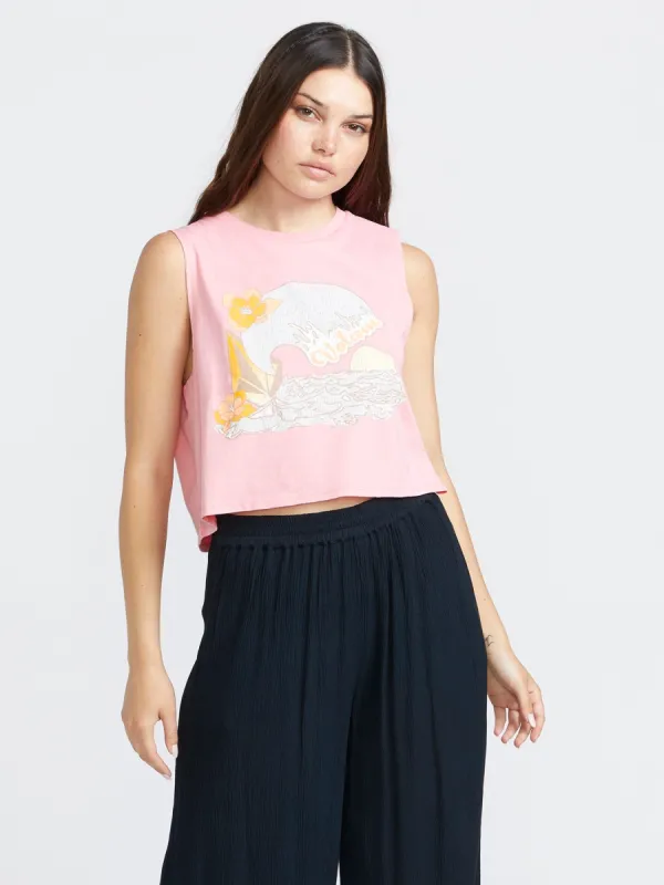 Stone Hour Crop Tank - Guava sold by Volcom