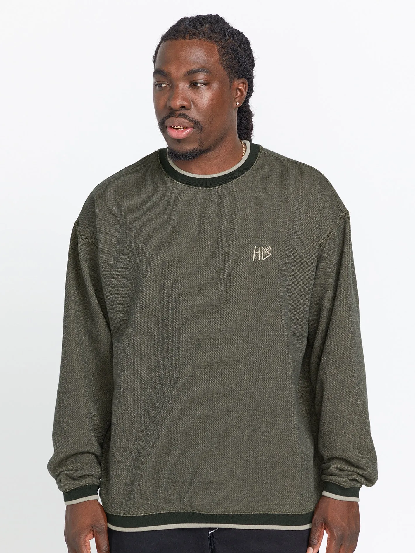 Volcom Entertainment Hockey Dad Crew Sweatshirt - Lemon Heather sold by Volcom product image thumbnail 5