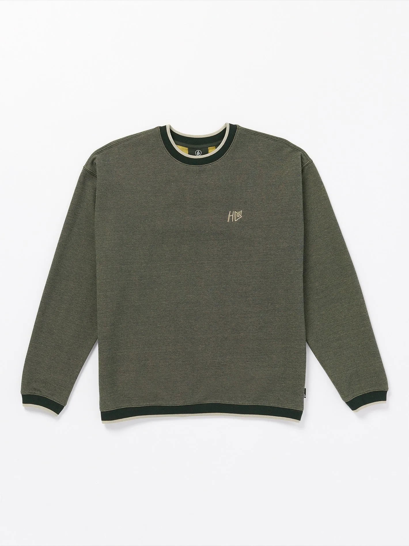 Volcom Entertainment Hockey Dad Crew Sweatshirt - Lemon Heather sold by Volcom product image thumbnail 3