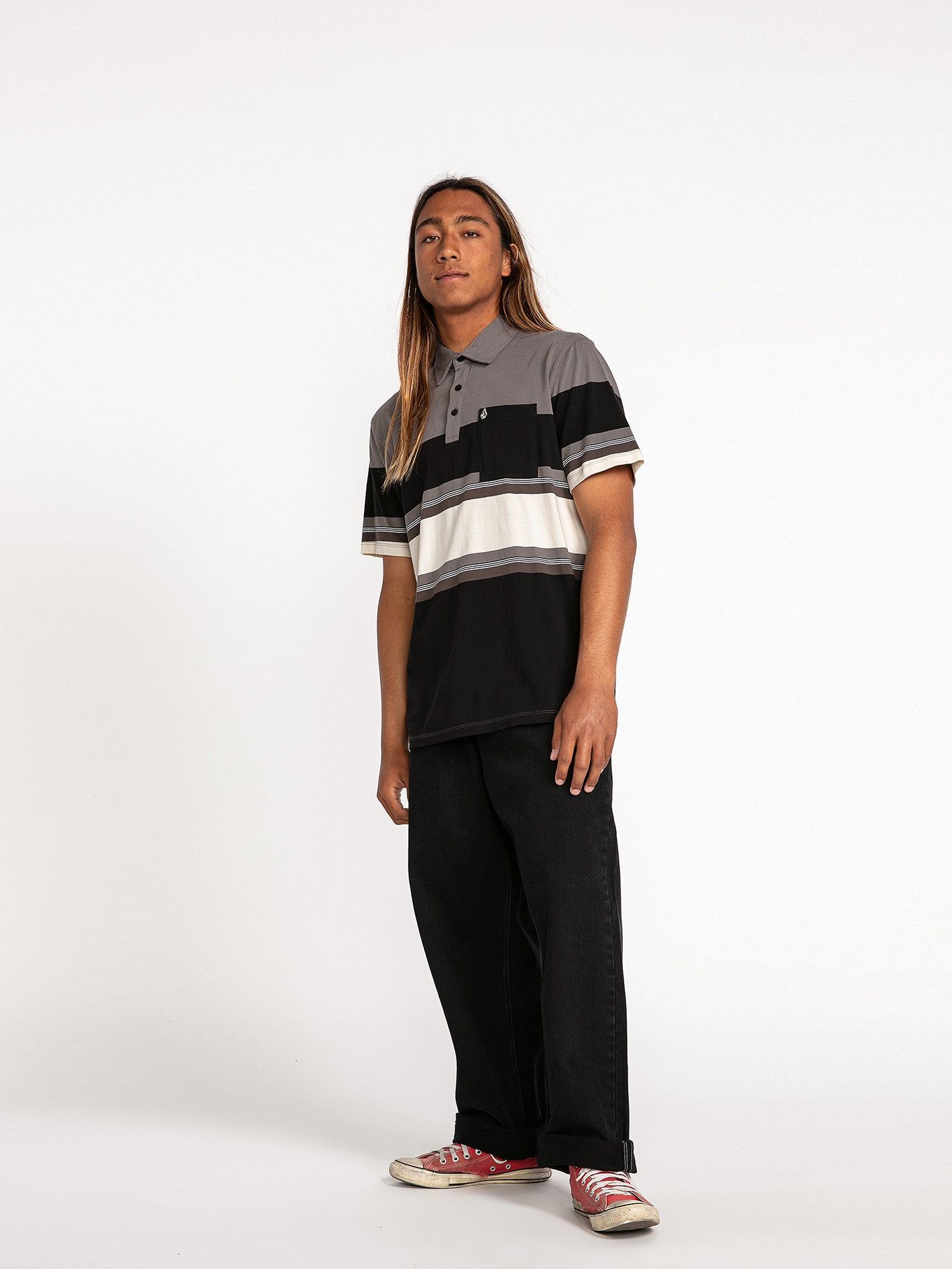 Heavy Daze Short Sleeve Polo - Pewter sold by Volcom product image thumbnail 2