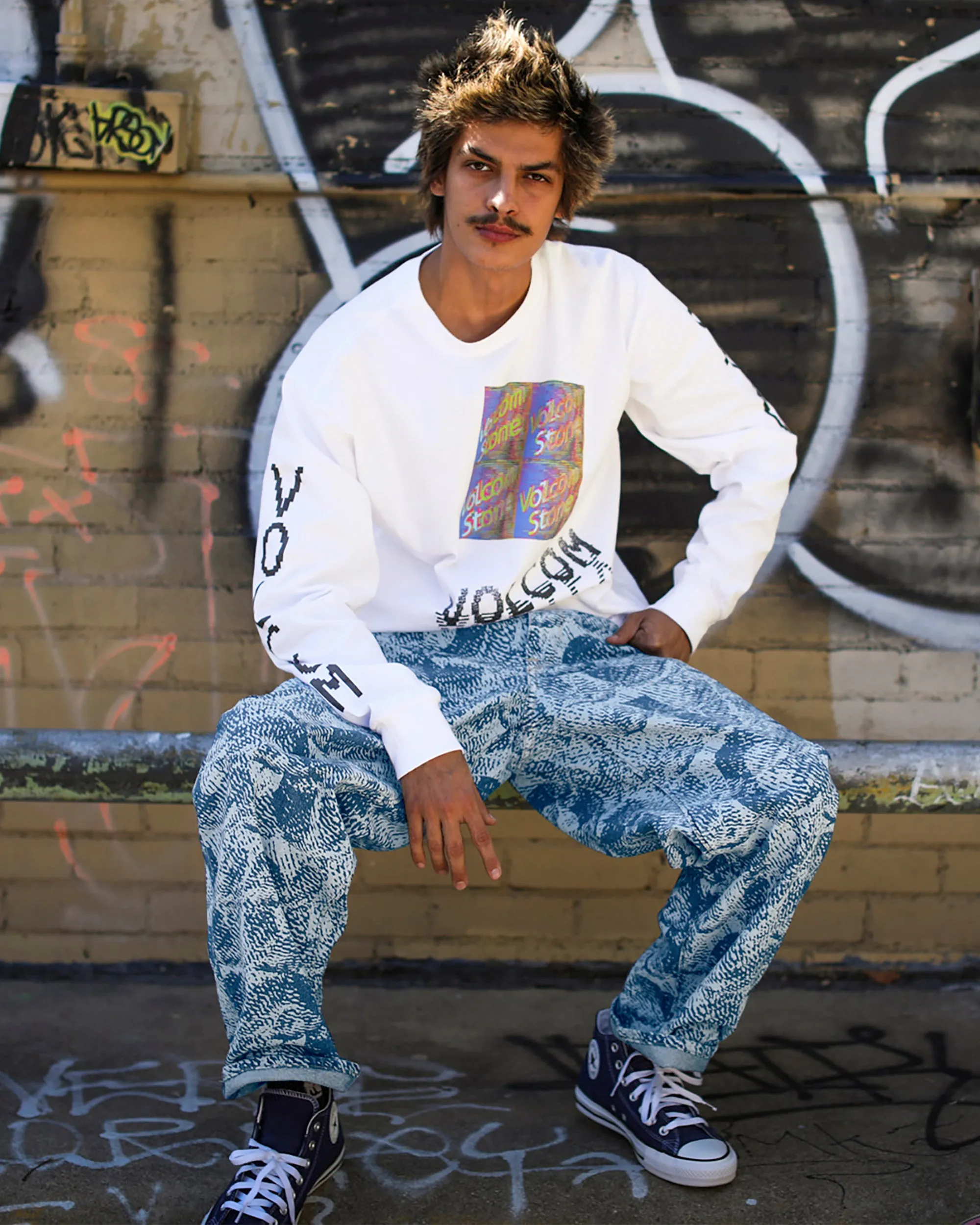 Fergadelic Long Sleeve Tee - White sold by Volcom product image thumbnail 5