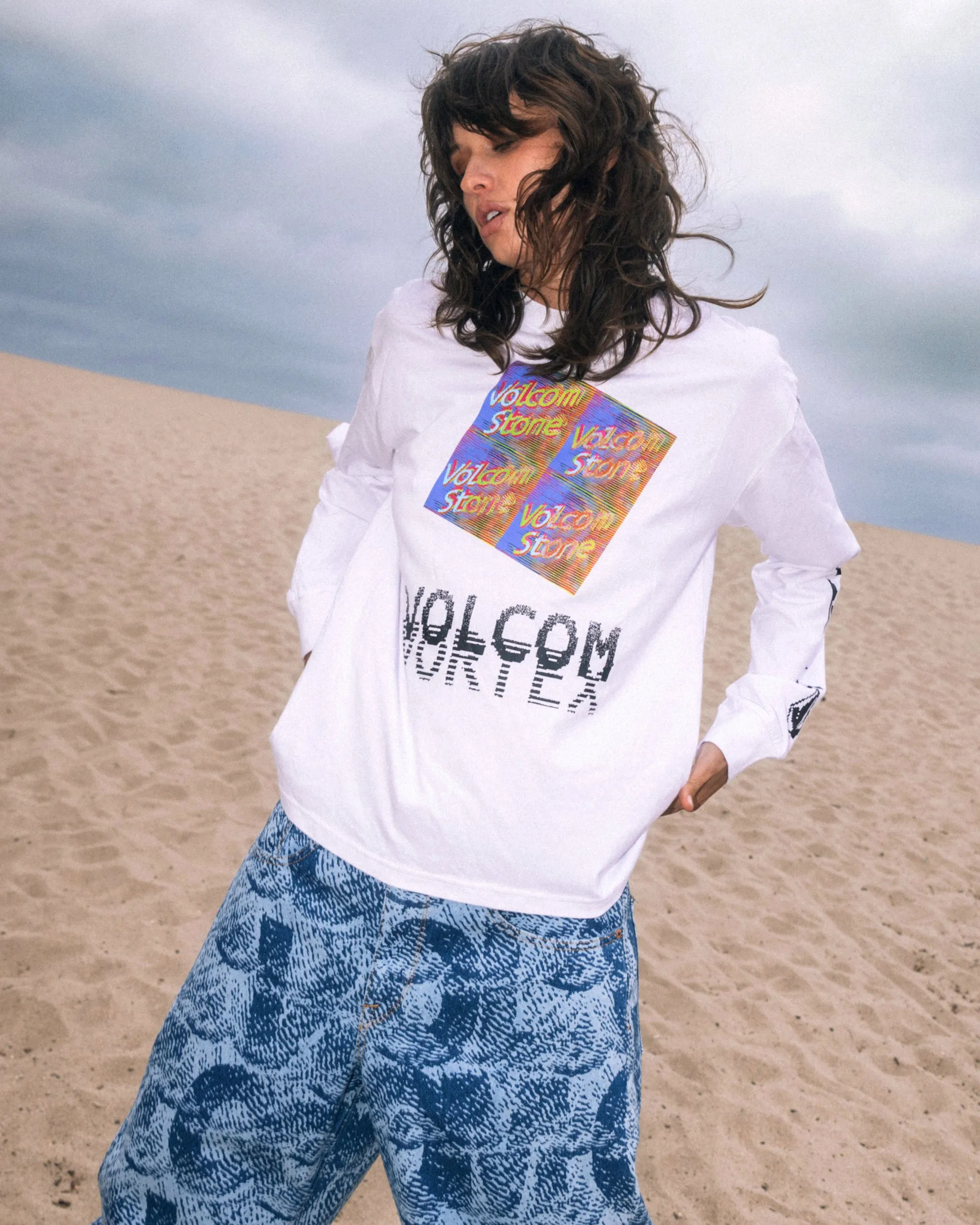 Fergadelic Long Sleeve Tee - White sold by Volcom product image thumbnail 2