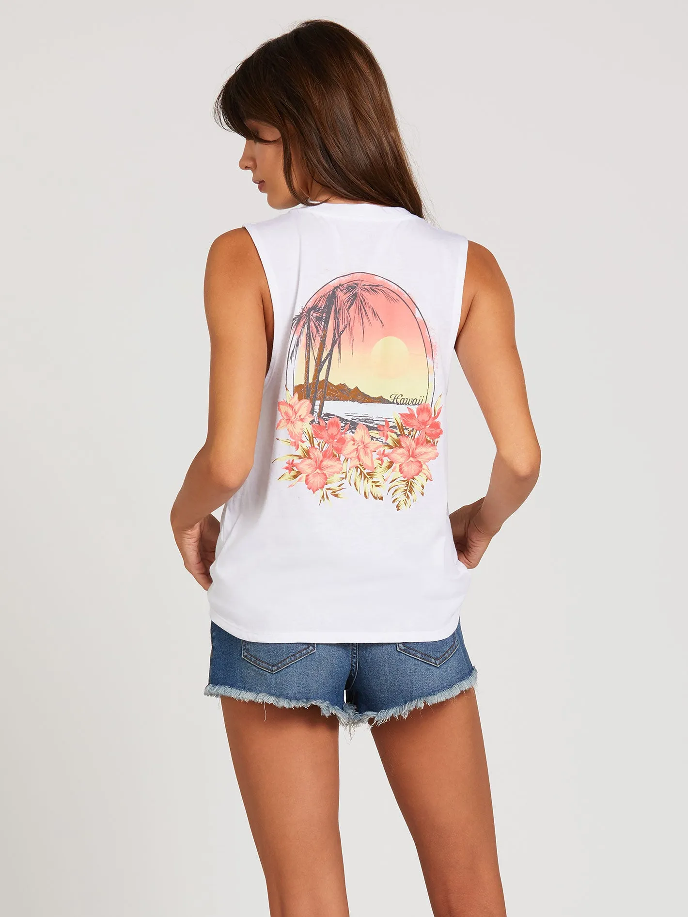 Palmy Storm Tank - White sold by Volcom product image thumbnail 2