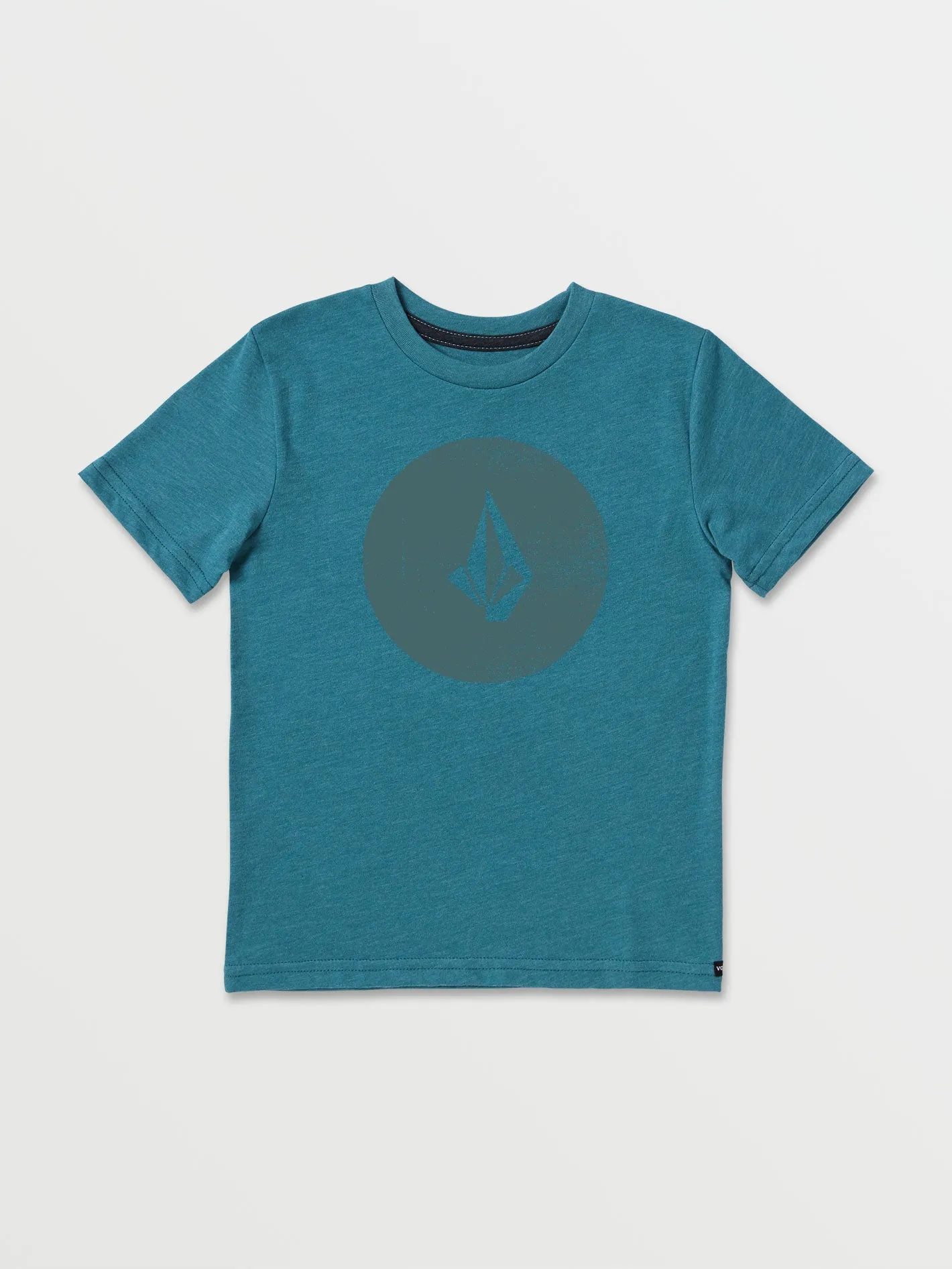 Little Boys Stencil Stone Short Sleeve Tee - Mosaic Blue Heather sold by Volcom