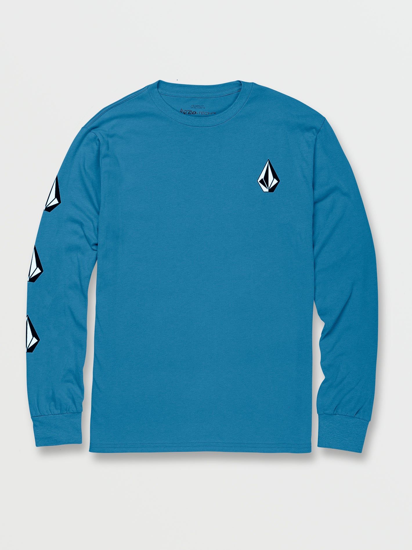 Iconic Stone Long Sleeve Tee - Blue Drift sold by Volcom