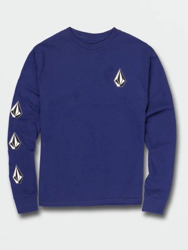 Big Boys Iconic Stone Long Sleeve Tee - Blueprint sold by Volcom