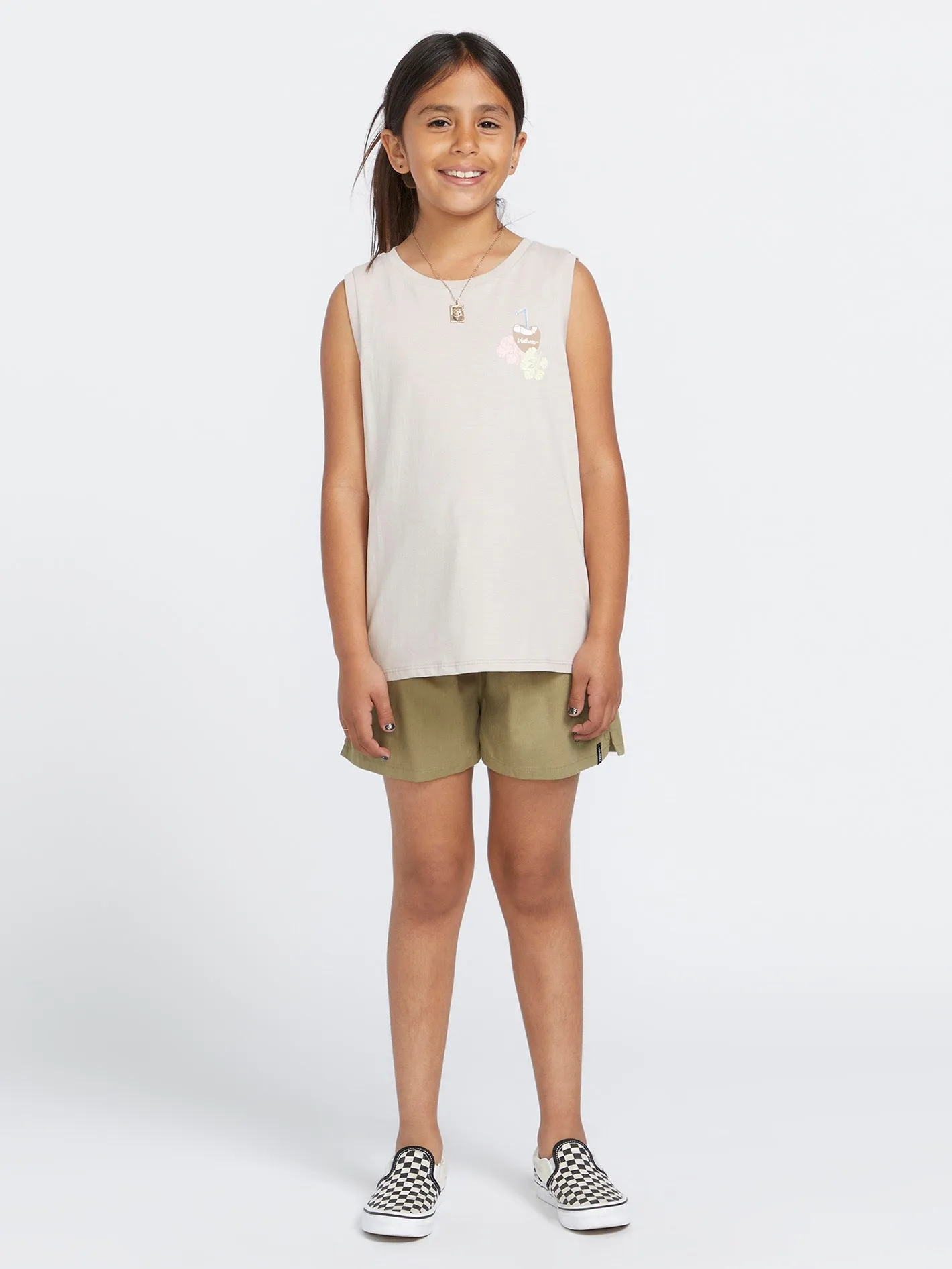 Girls Flexin Muscle Tank - Mushroom sold by Volcom