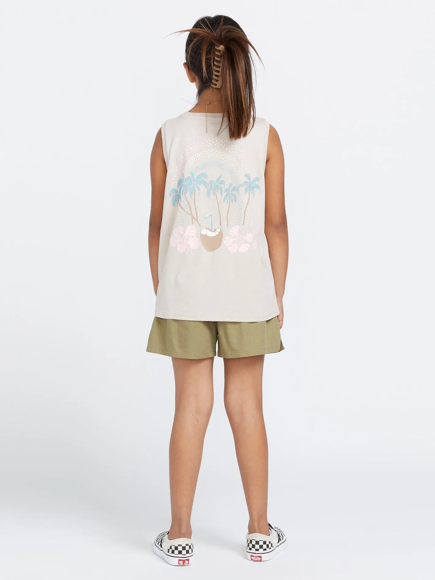 Girls Flexin Muscle Tank - Mushroom sold by Volcom product image thumbnail 2