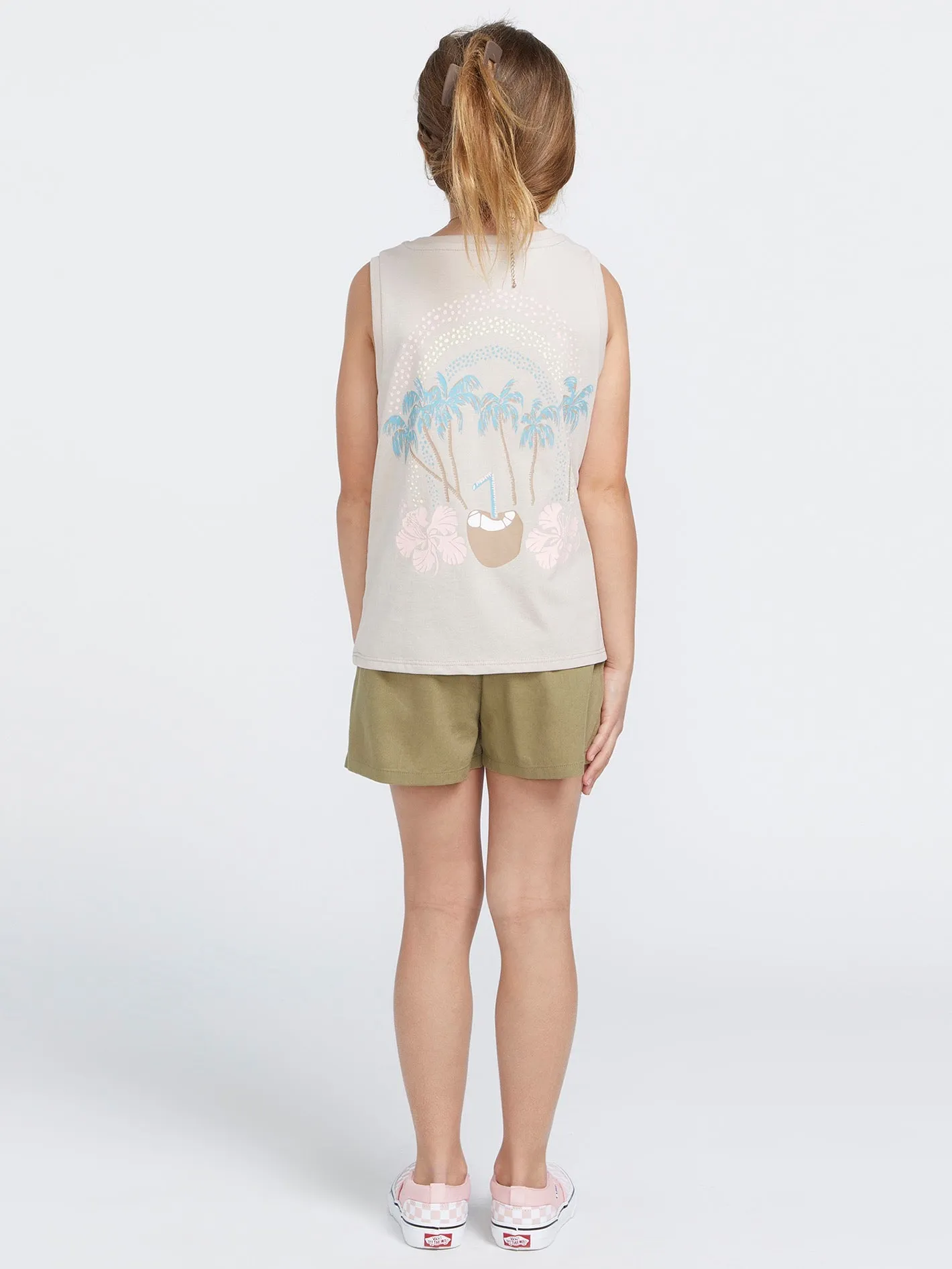 Girls Flexin Muscle Tank - Mushroom sold by Volcom product image thumbnail 5