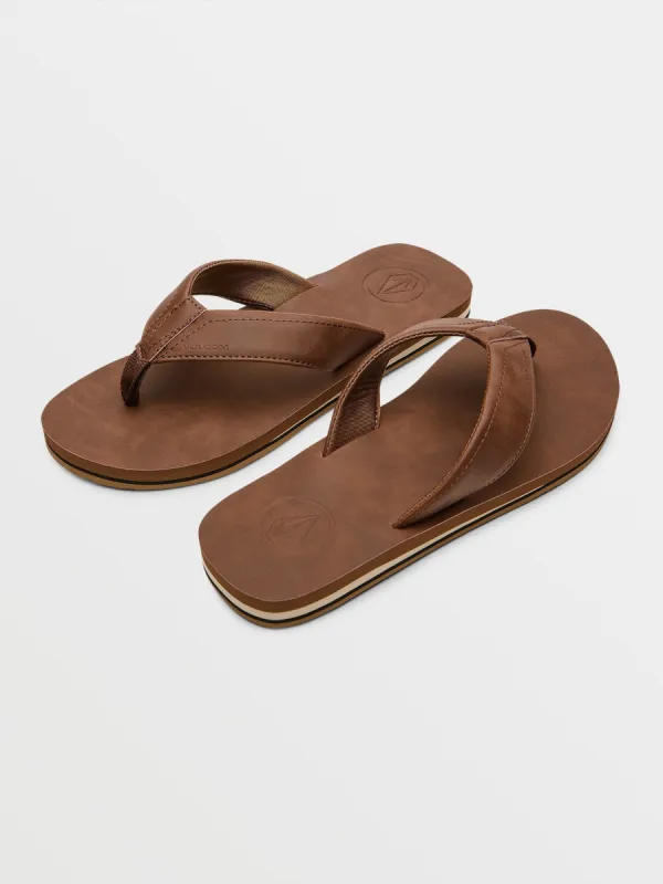 Victor Lx Sandals - Brown sold by Volcom
