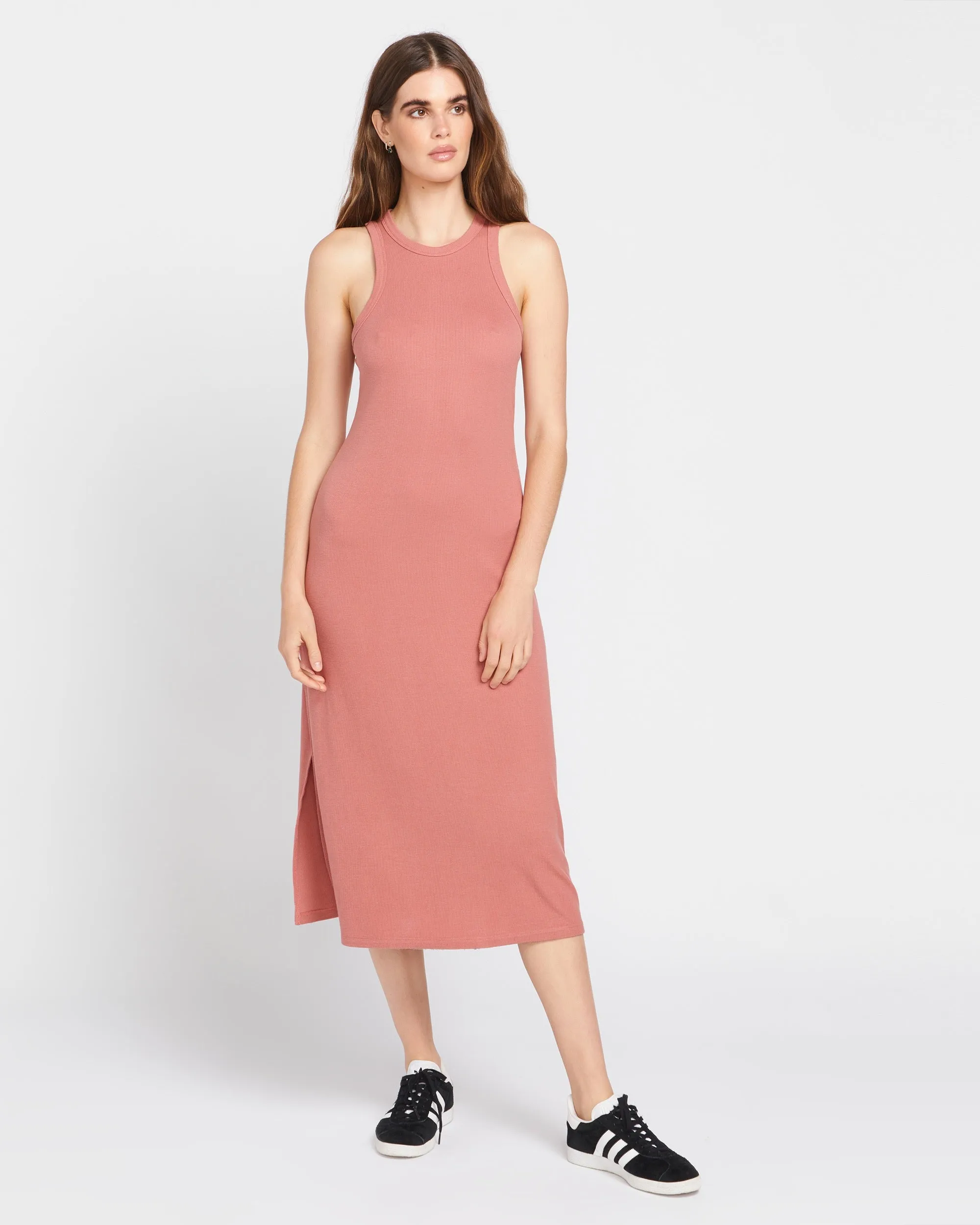 Stonelight Rib Dress - Mauve Rose sold by Volcom