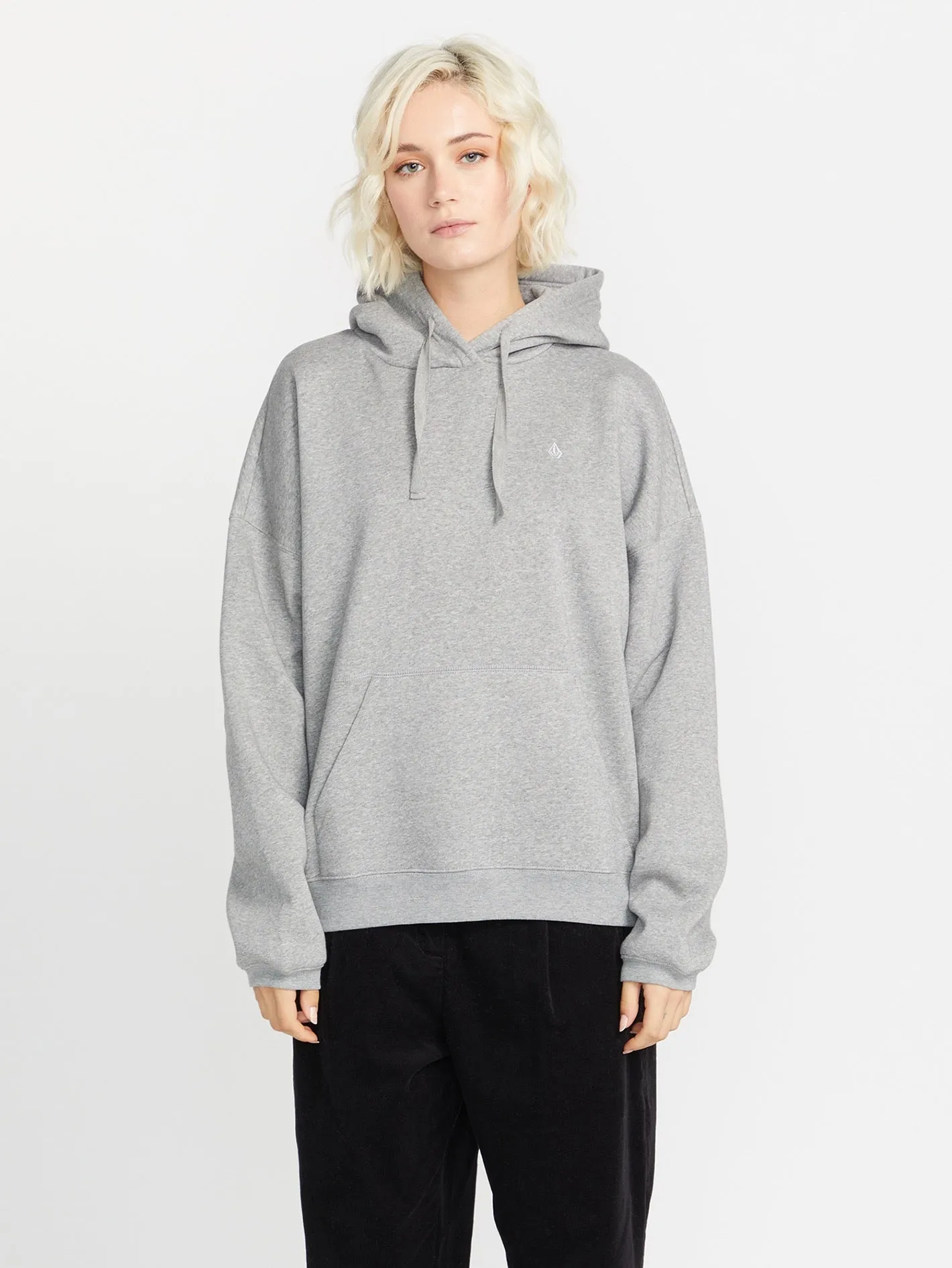 Stone Heart Up Hoodie - Heather Grey sold by Volcom product image thumbnail 3