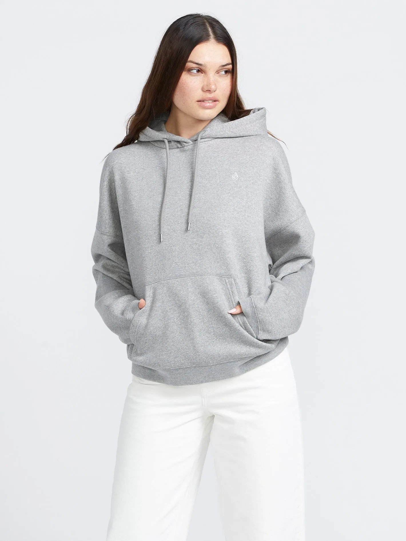 Stone Heart Up Hoodie - Heather Grey sold by Volcom