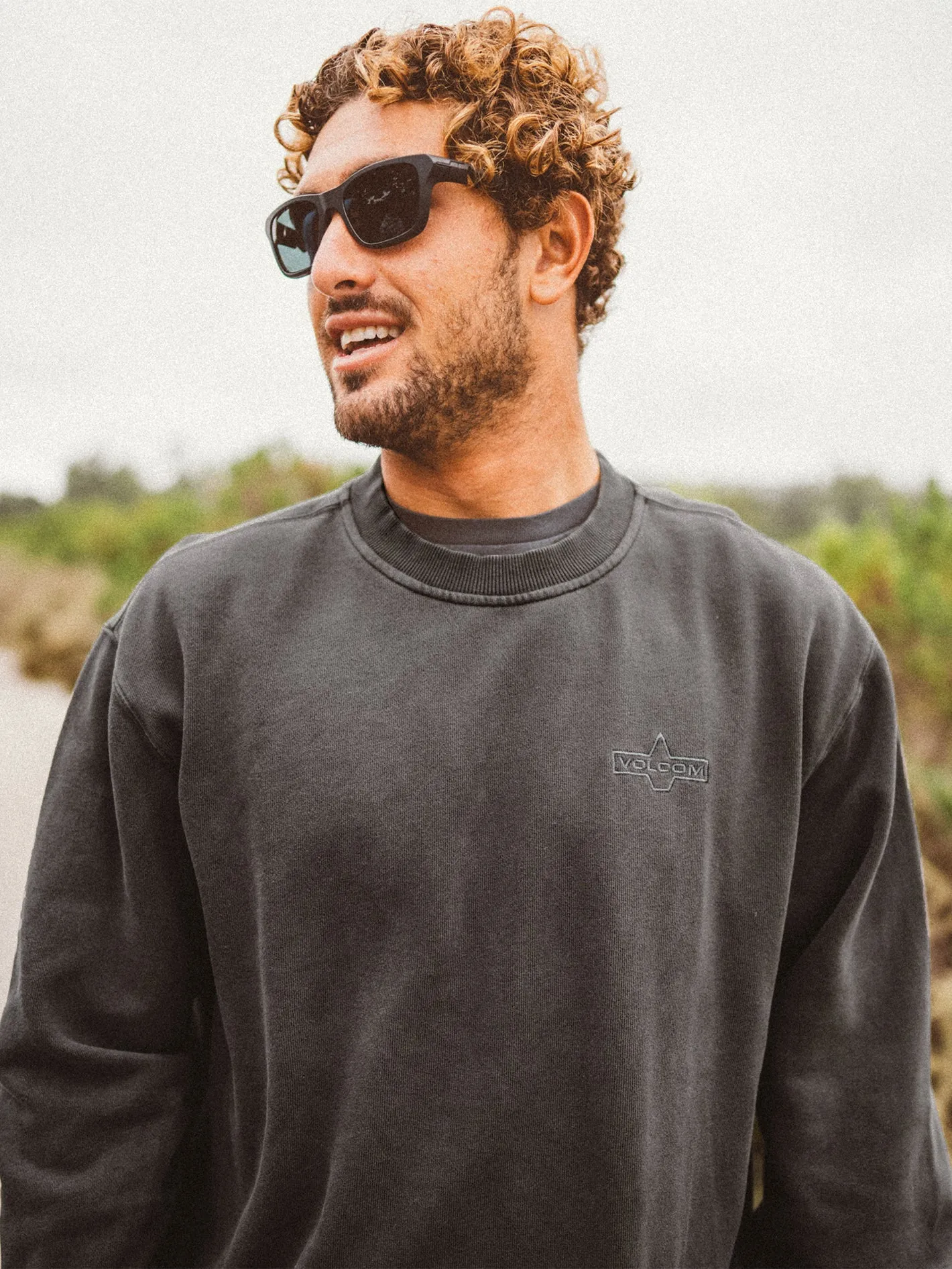 Lifer Crew Sweatshirt - Asphalt Black sold by Volcom product image thumbnail 4