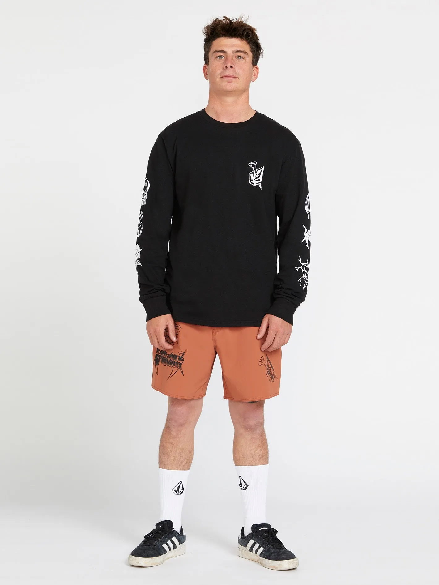 About Time Long Sleeve Tee - Black sold by Volcom