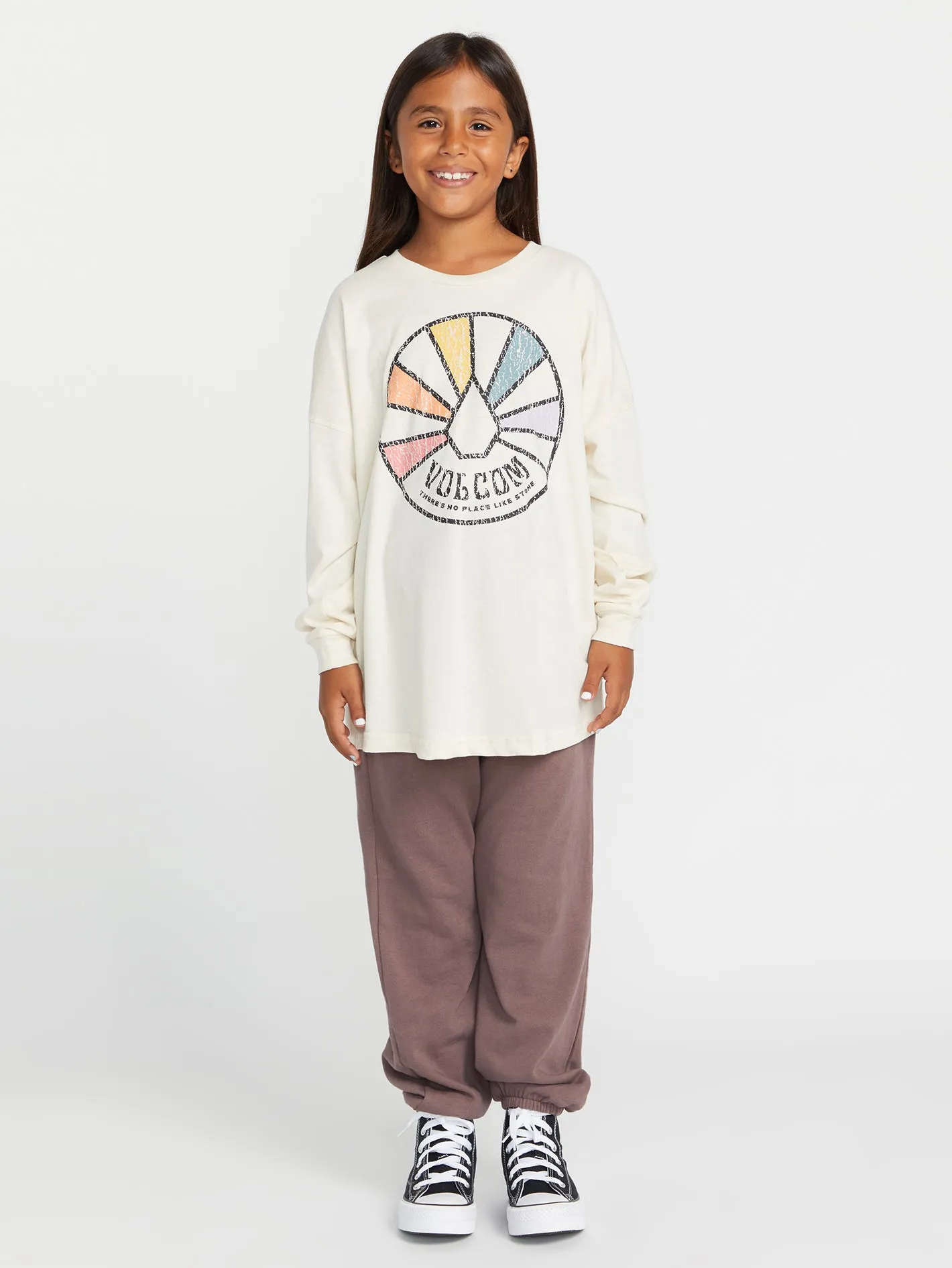 Girls Werkin Doubles Long Sleeve Tee - Cloud sold by Volcom product image thumbnail 2